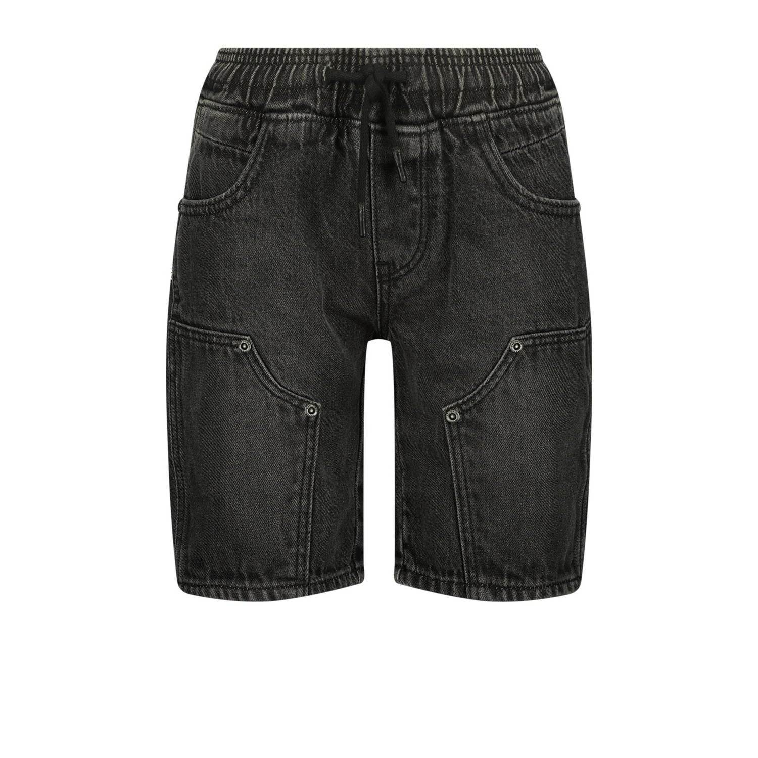 VINGINO denim short Cabrini black denim Korte broek Zwart Effen 170