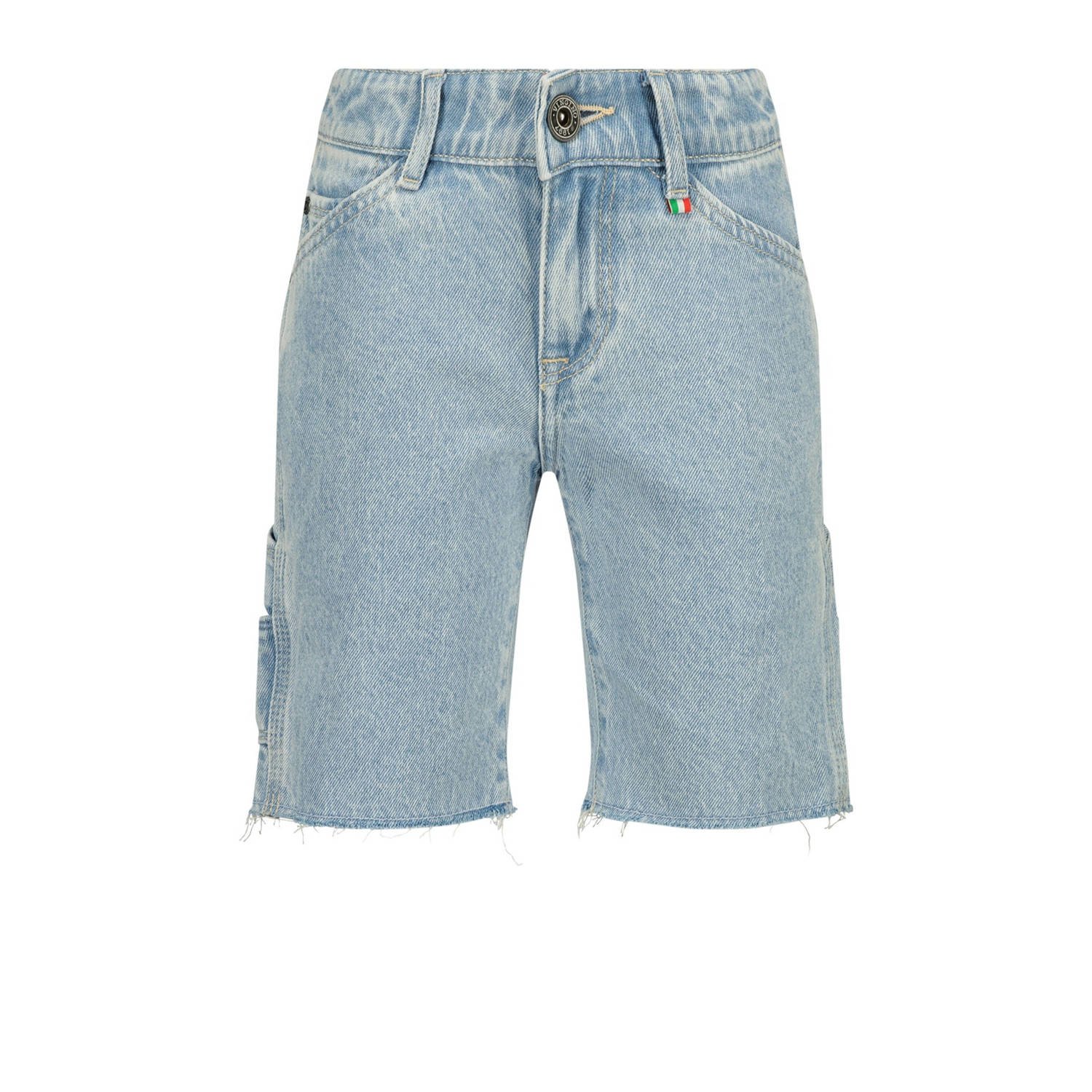 VINGINO cargo short Constanzo light vintage Korte broek Blauw Jongens Denim 158