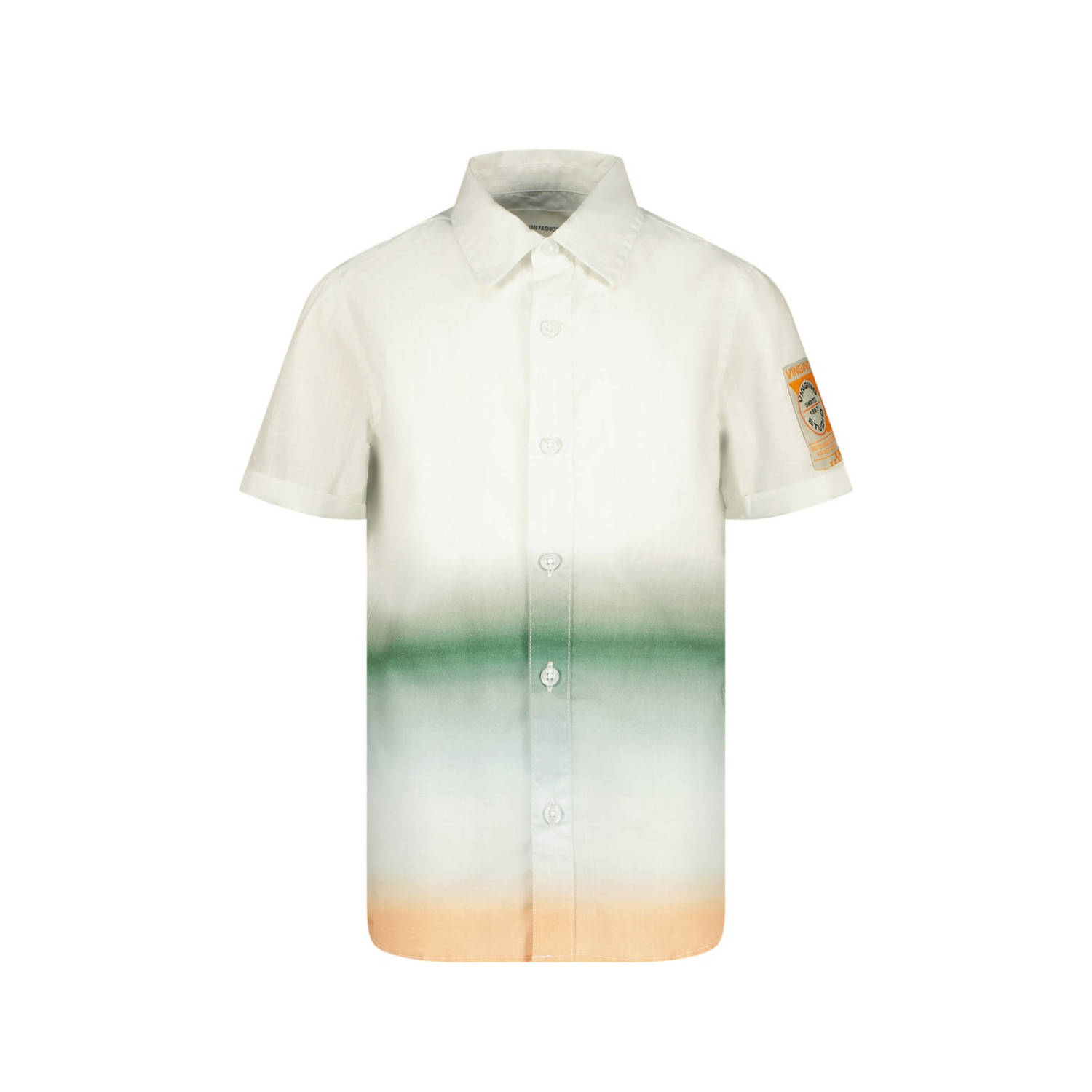 VINGINO overhemd Ledio offwhite multicolor Wit Jongens Katoen Klassieke kraag 128