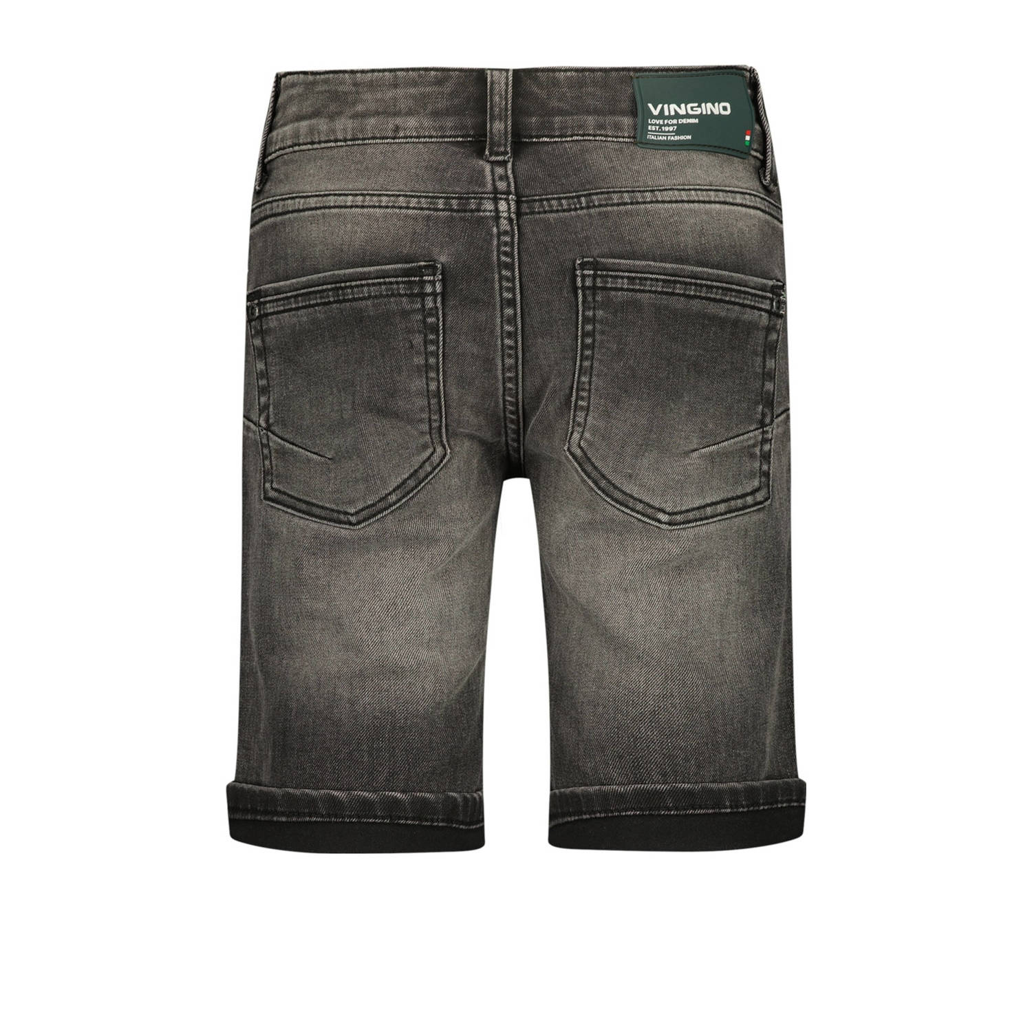 Vingino denim short Charlie dark grey vintage