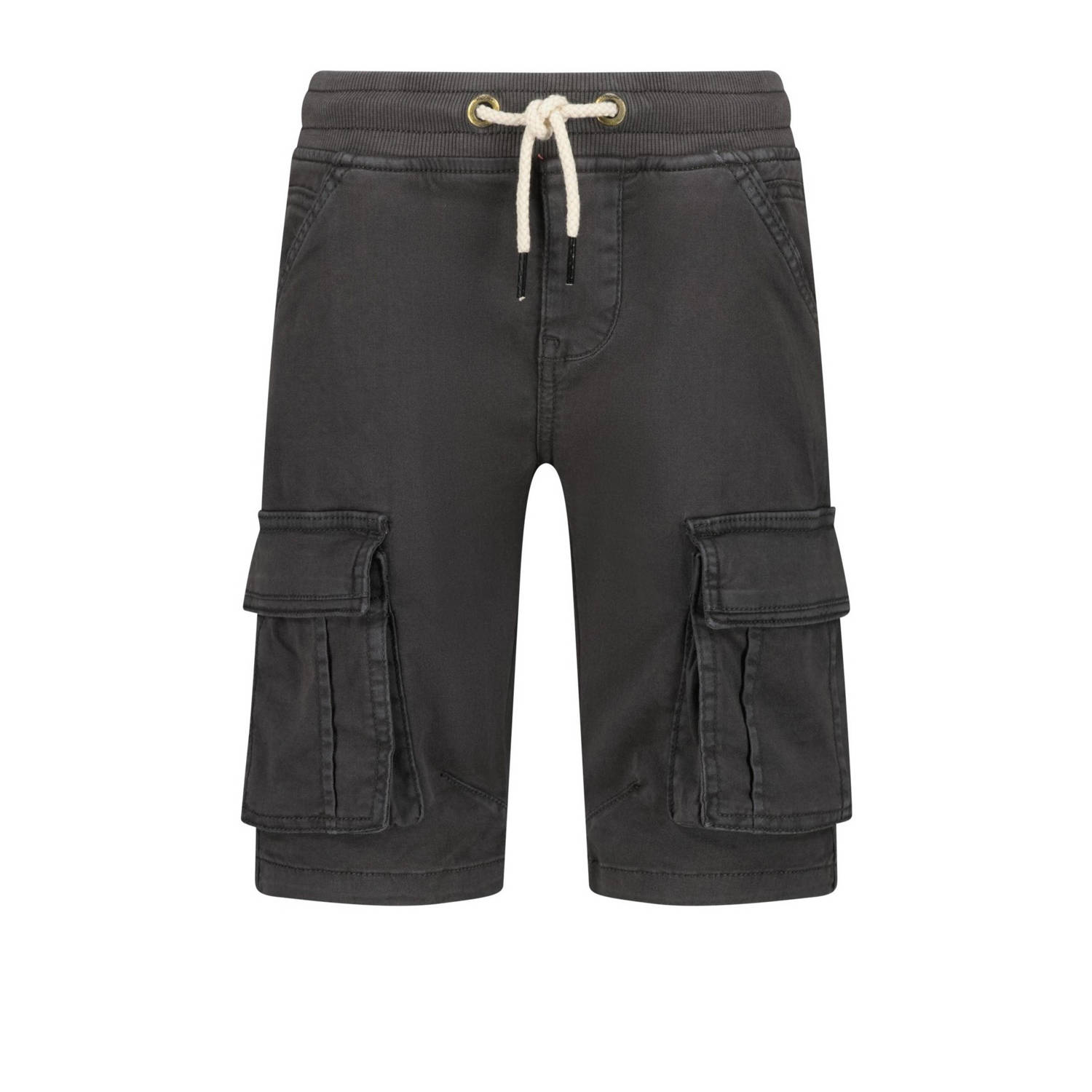 VINGINO cargo short Cliff donkergrijs Korte broek Jongens Stretchkatoen 122