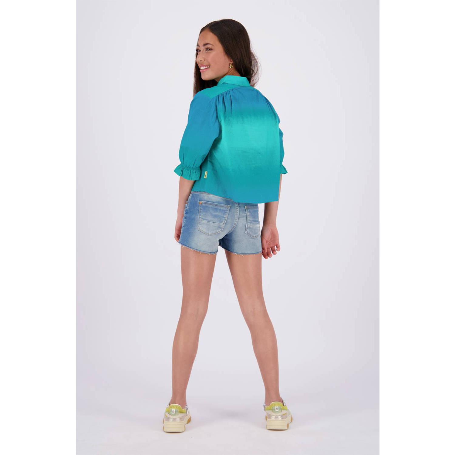 Vingino denim short Daizy mid blue wash