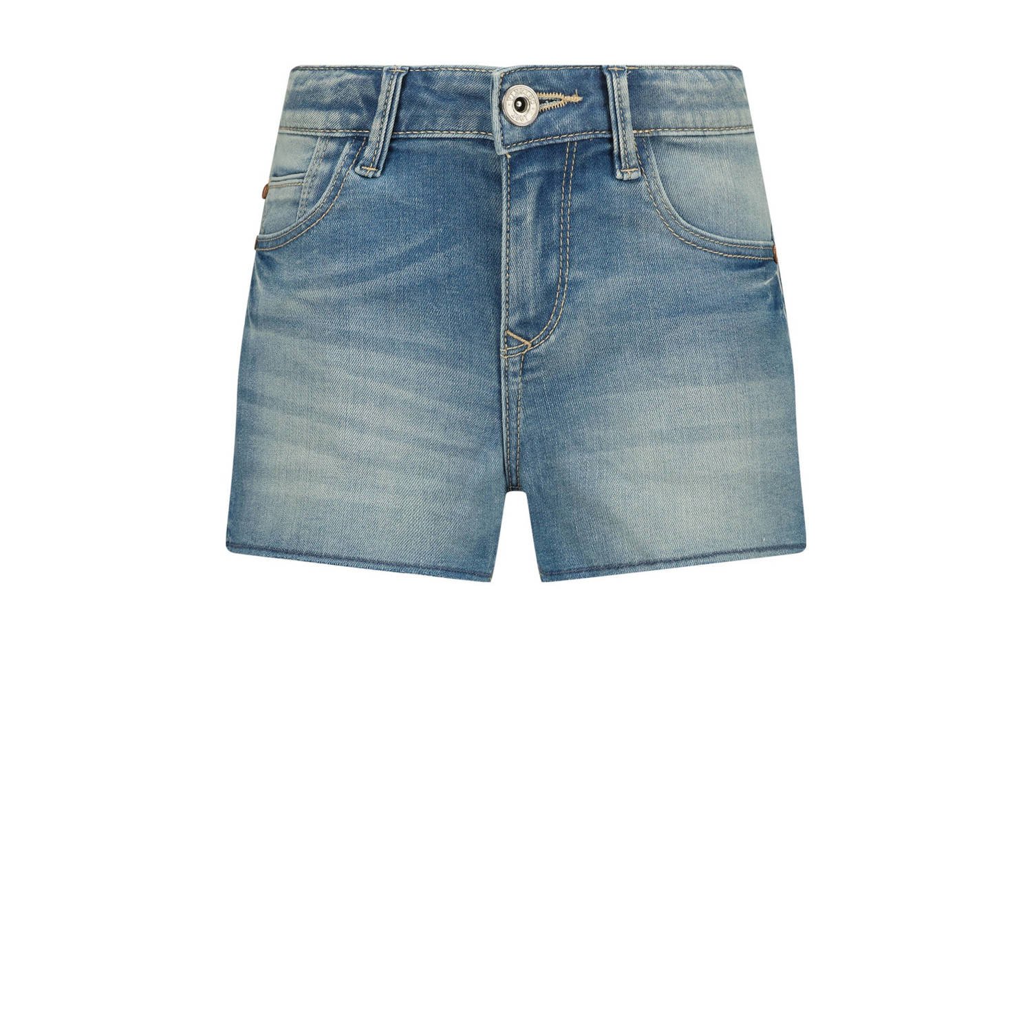 VINGINO denim short Daizy mid blue wash Korte broek Blauw Meisjes Stretchdenim 146
