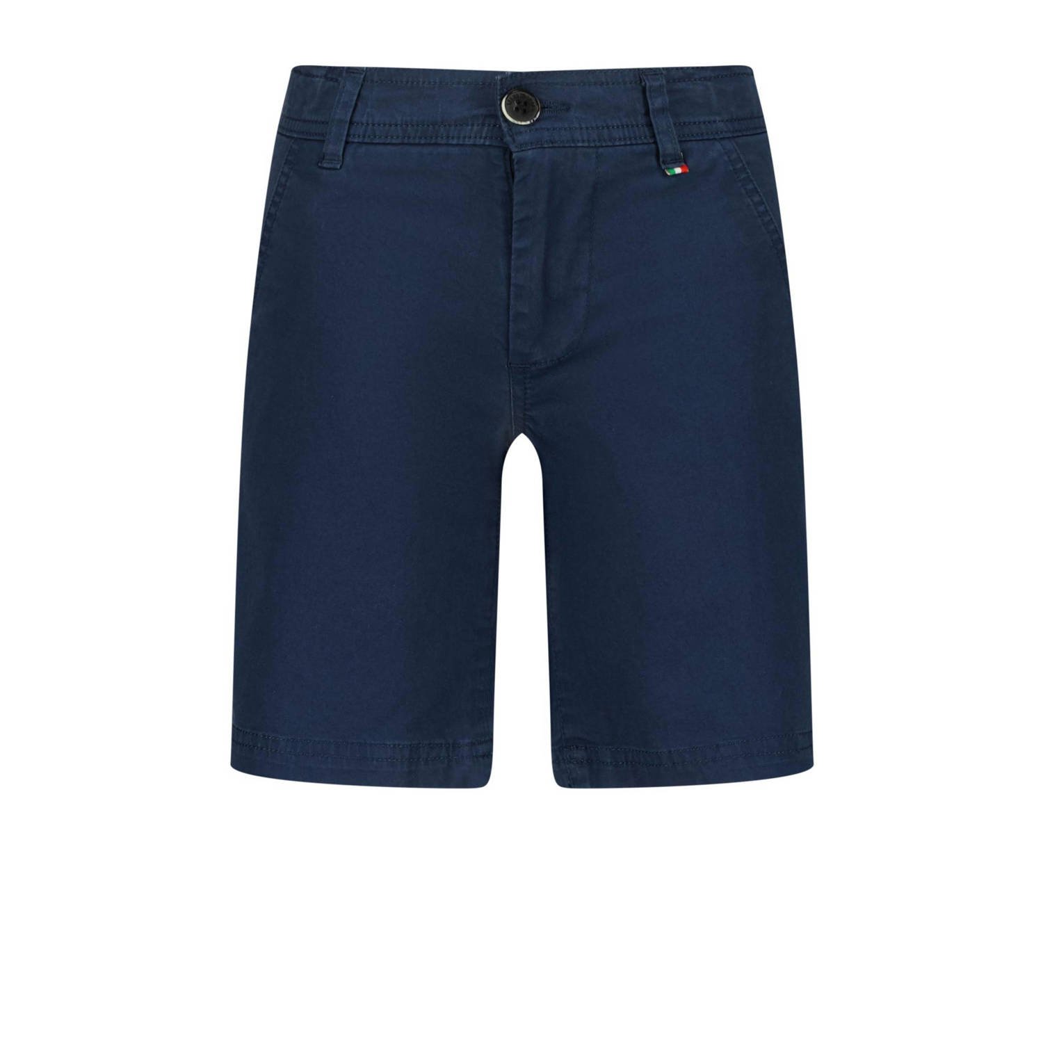 VINGINO regular fit chino short Bermuda Taormina blauw Korte broek Jongens Stretchkatoen 104