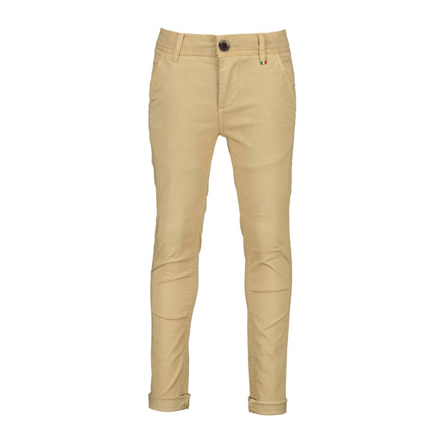 VINGINO regular fit broek Torino lichtbruin Jongens Katoen Effen 104