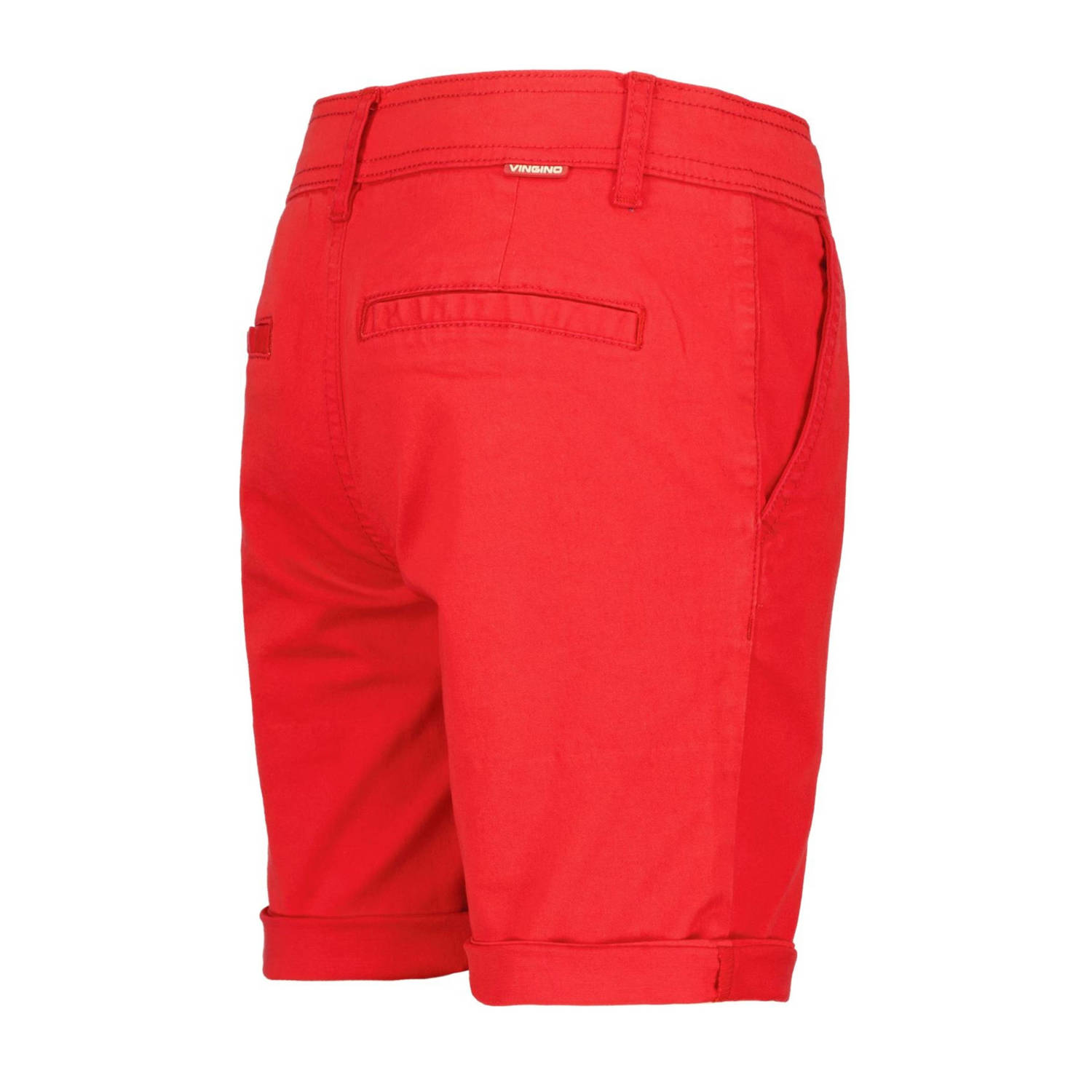 Vingino regular fit chino short Taormina felrood