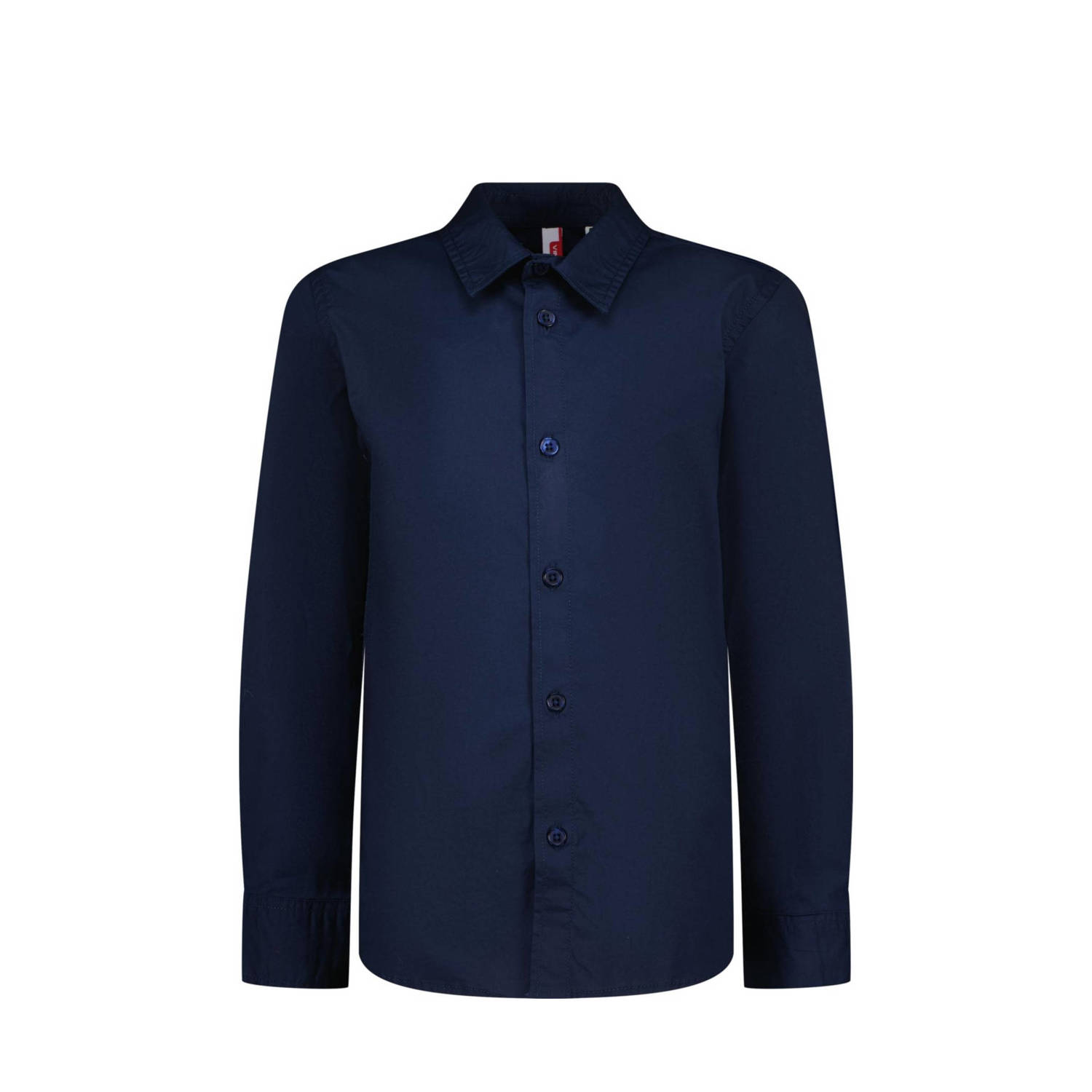 VINGINO T-shirt Lasic blauw Jongens Katoen Klassieke kraag Effen 164