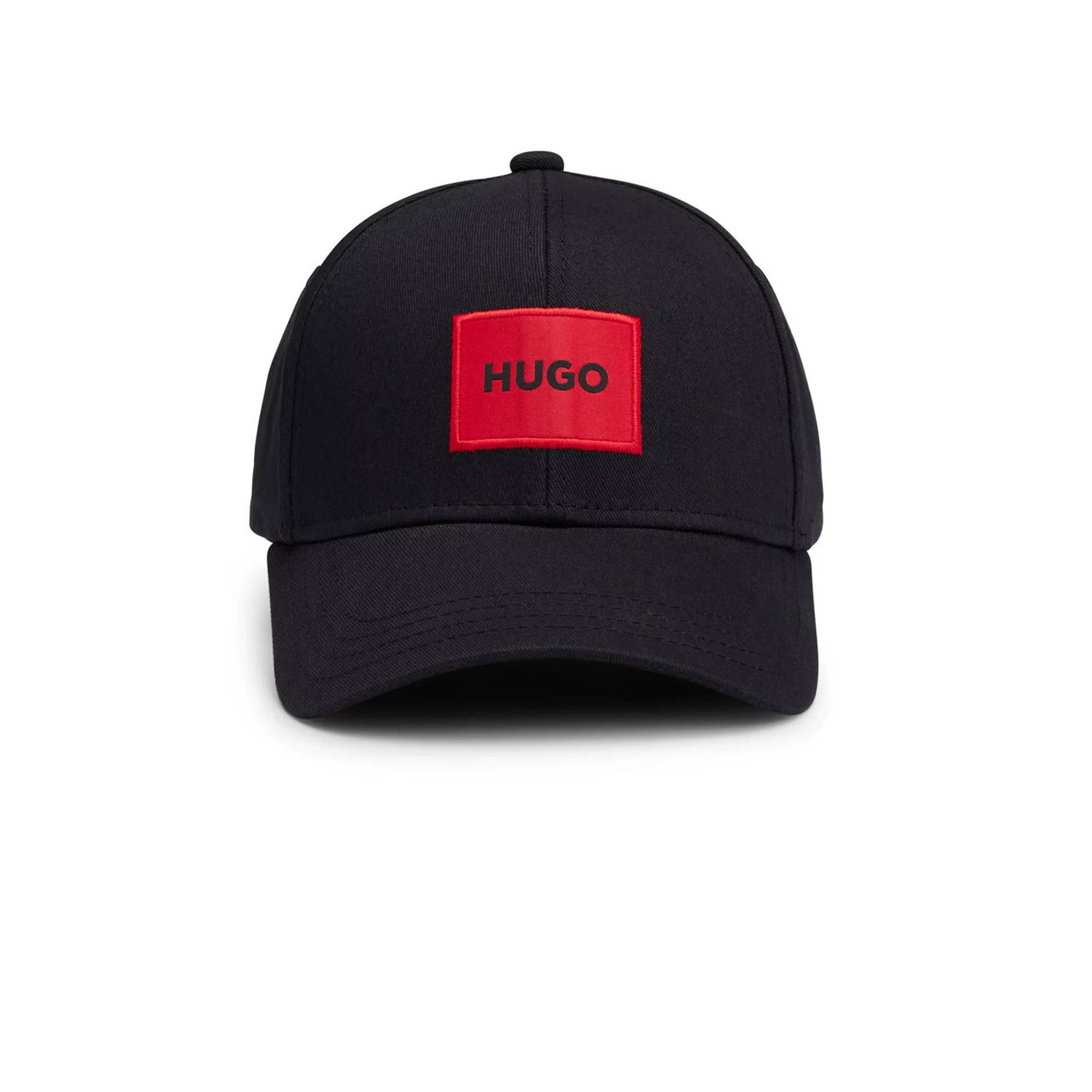 HUGO pet met logo zwart