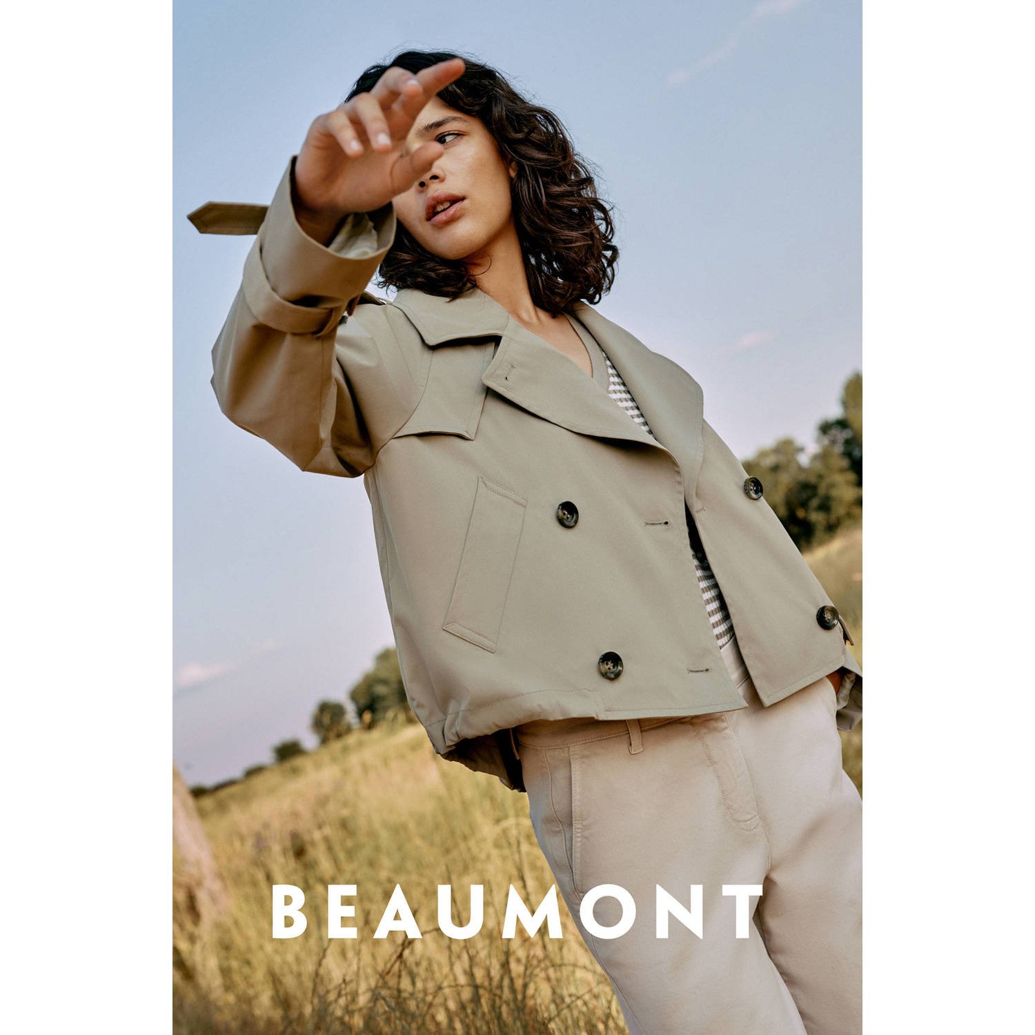 Beaumont trenchcoat jas Faye beige
