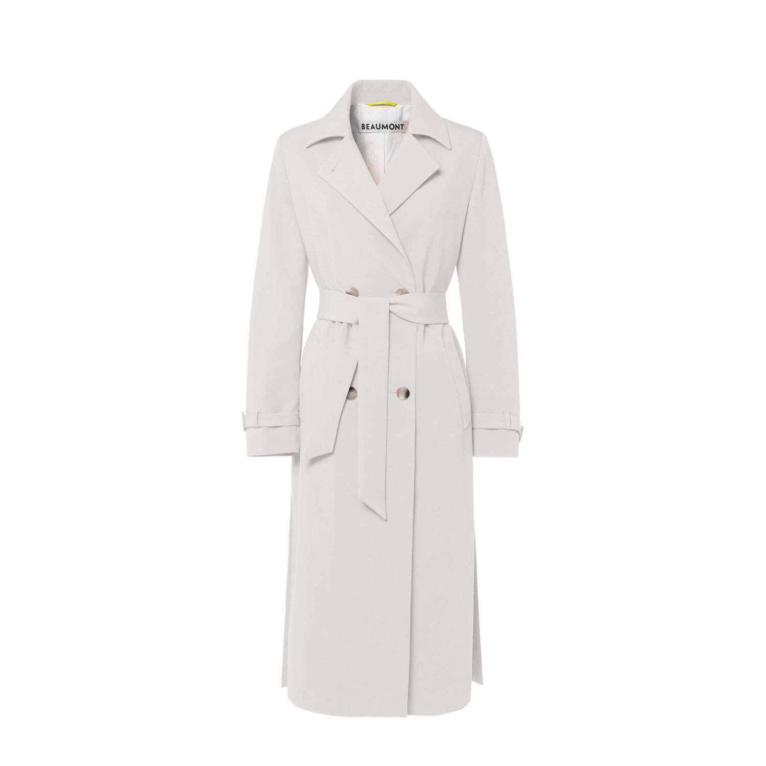 Beaumont trenchcoat jas Dia met ceintuur offwhite