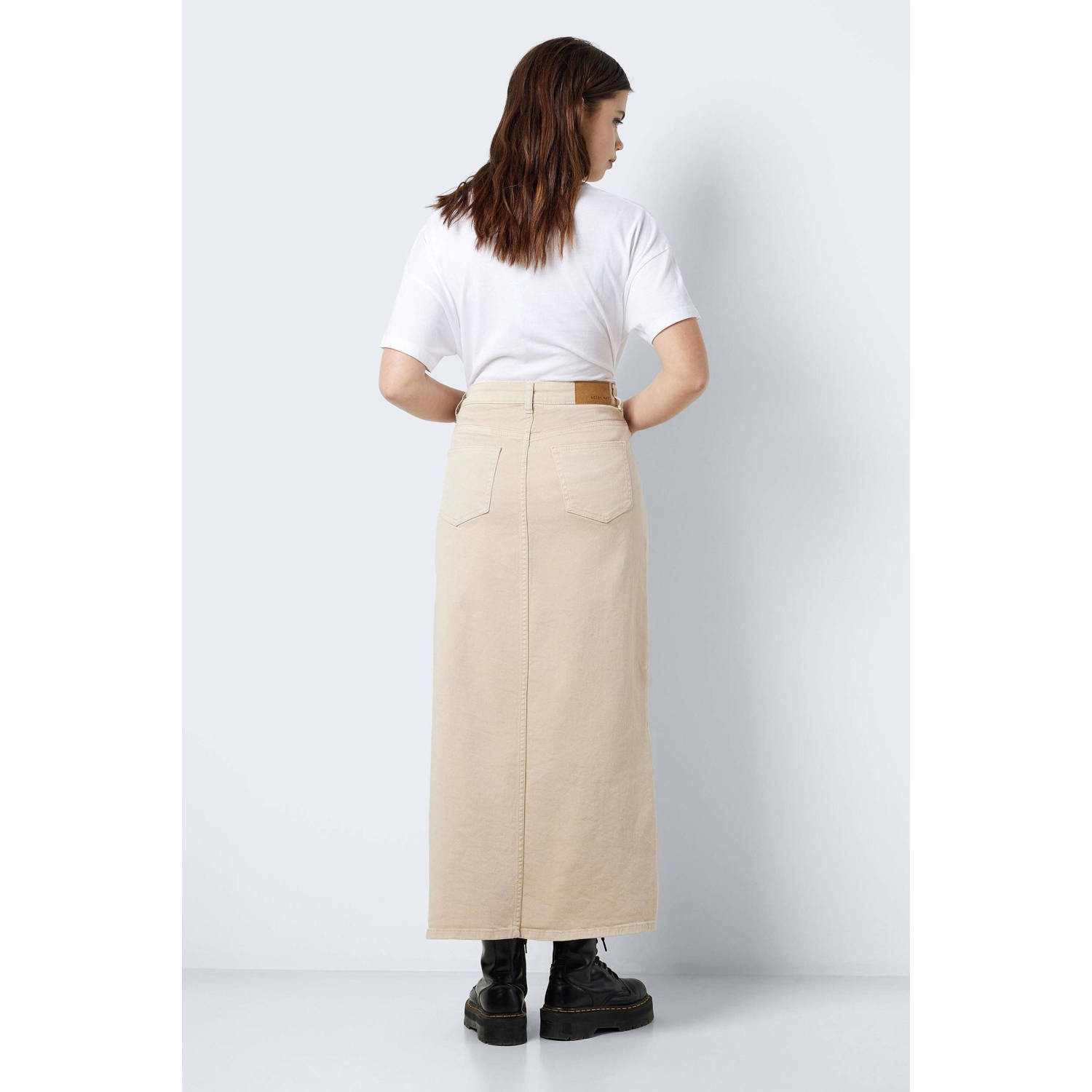 NOISY MAY spijkerrok NMKELLY beige
