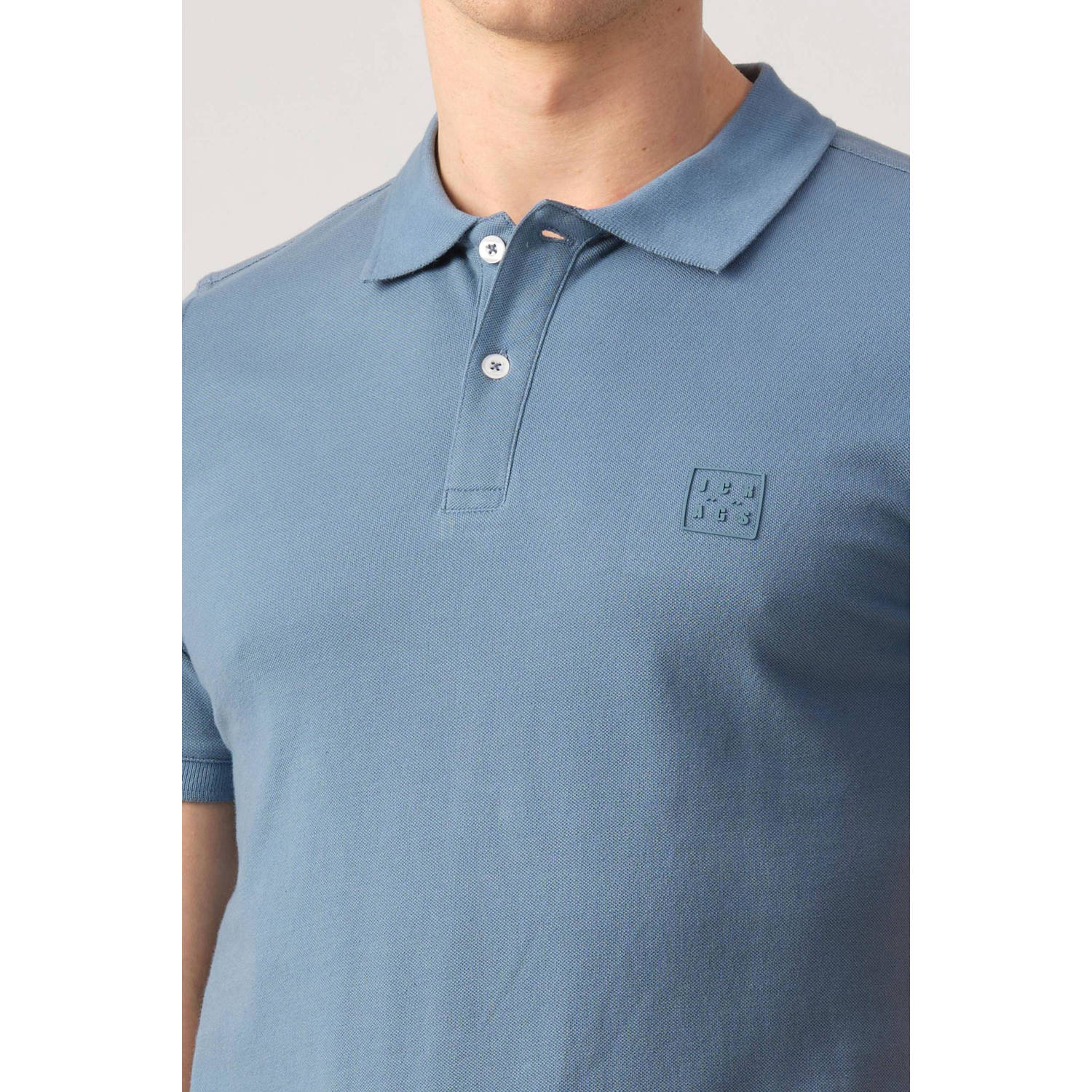 J.C. Rags polo Chase met logo bluefin