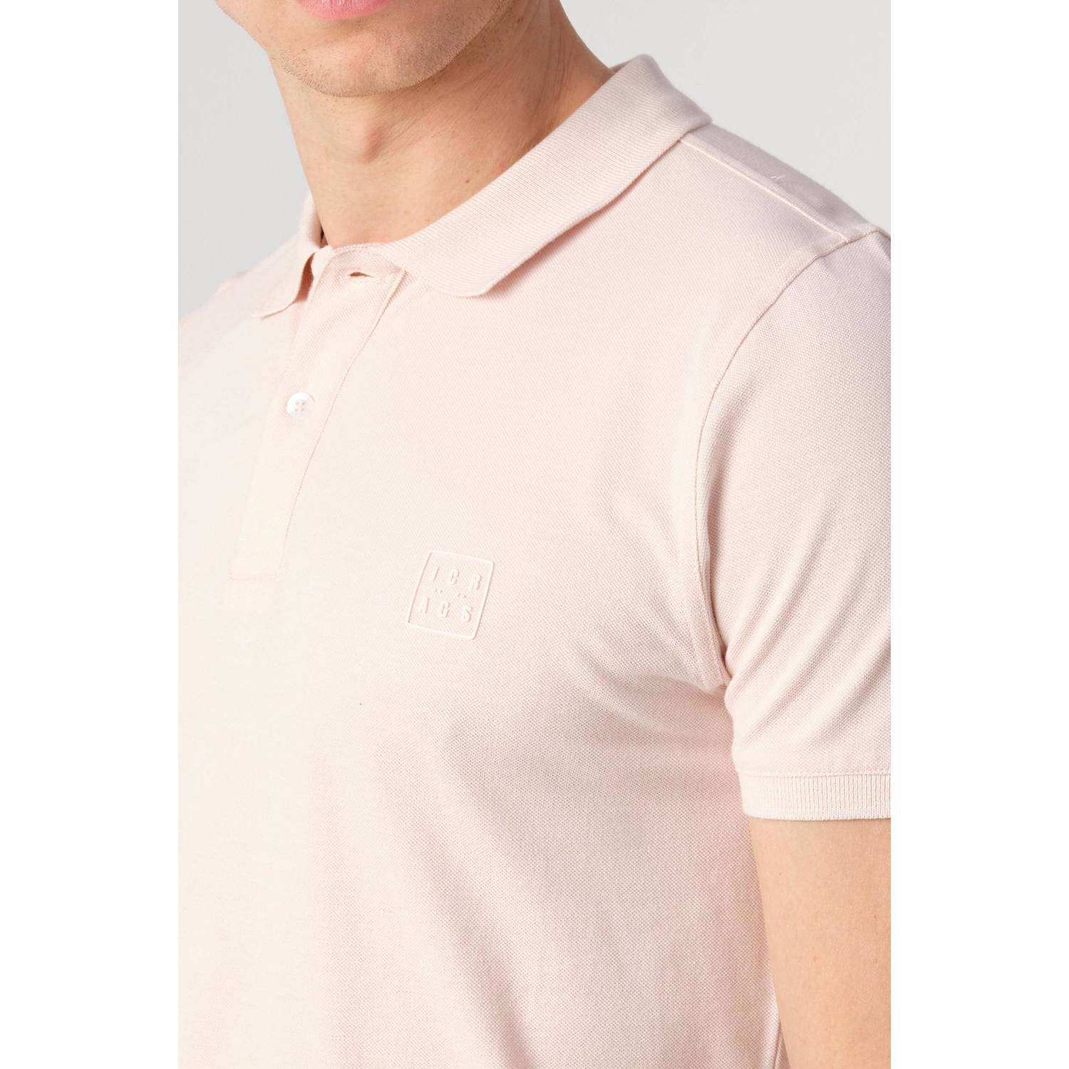 J.C. Rags polo met logo pink salt