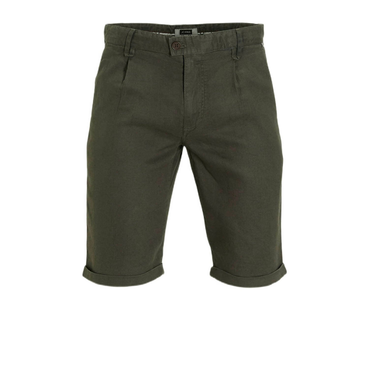 J.C. Rags regular fit short Jaap burned green