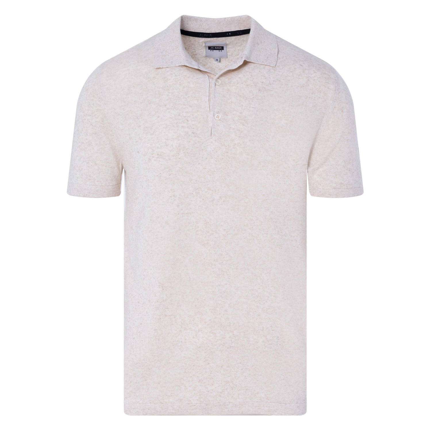 J.C. Rags gemêleerde regular fit polo safari