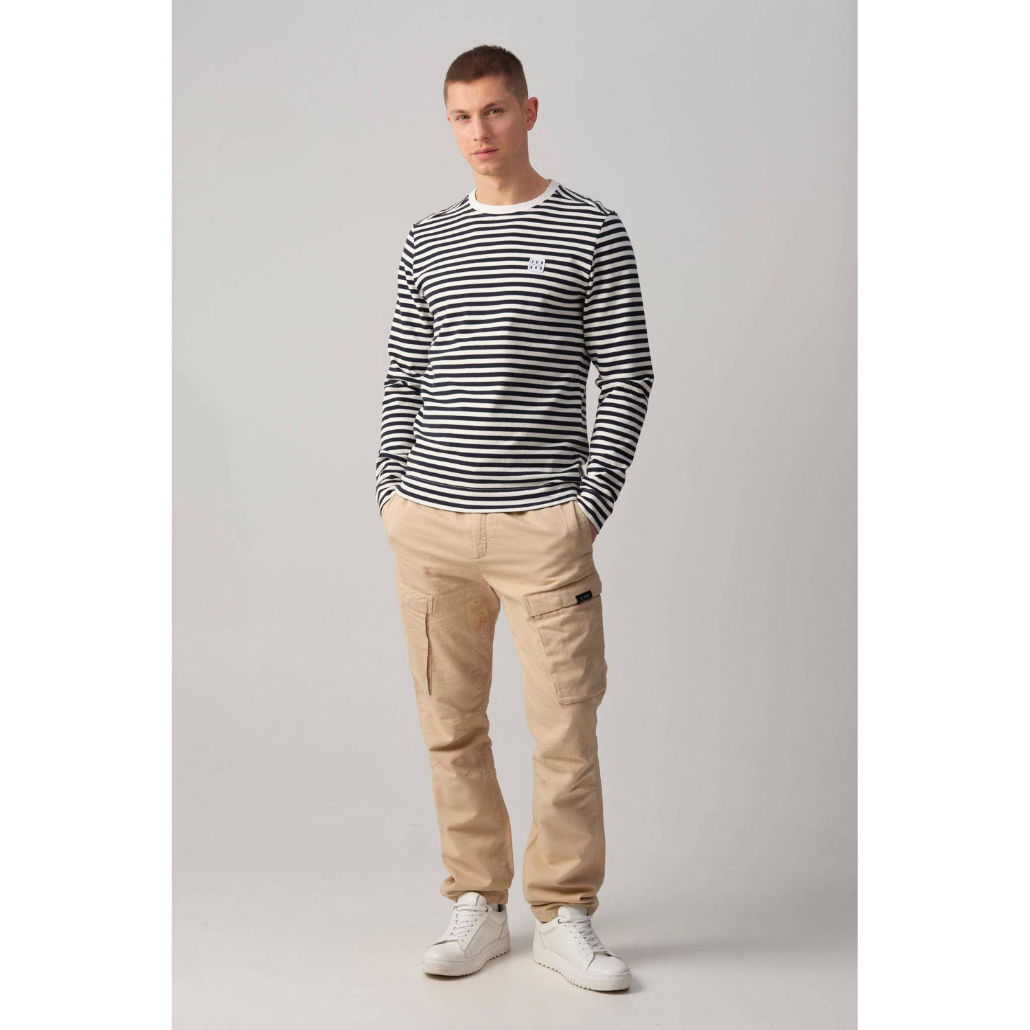 J.C. Rags gestreepte longsleeve Ricky sky captain