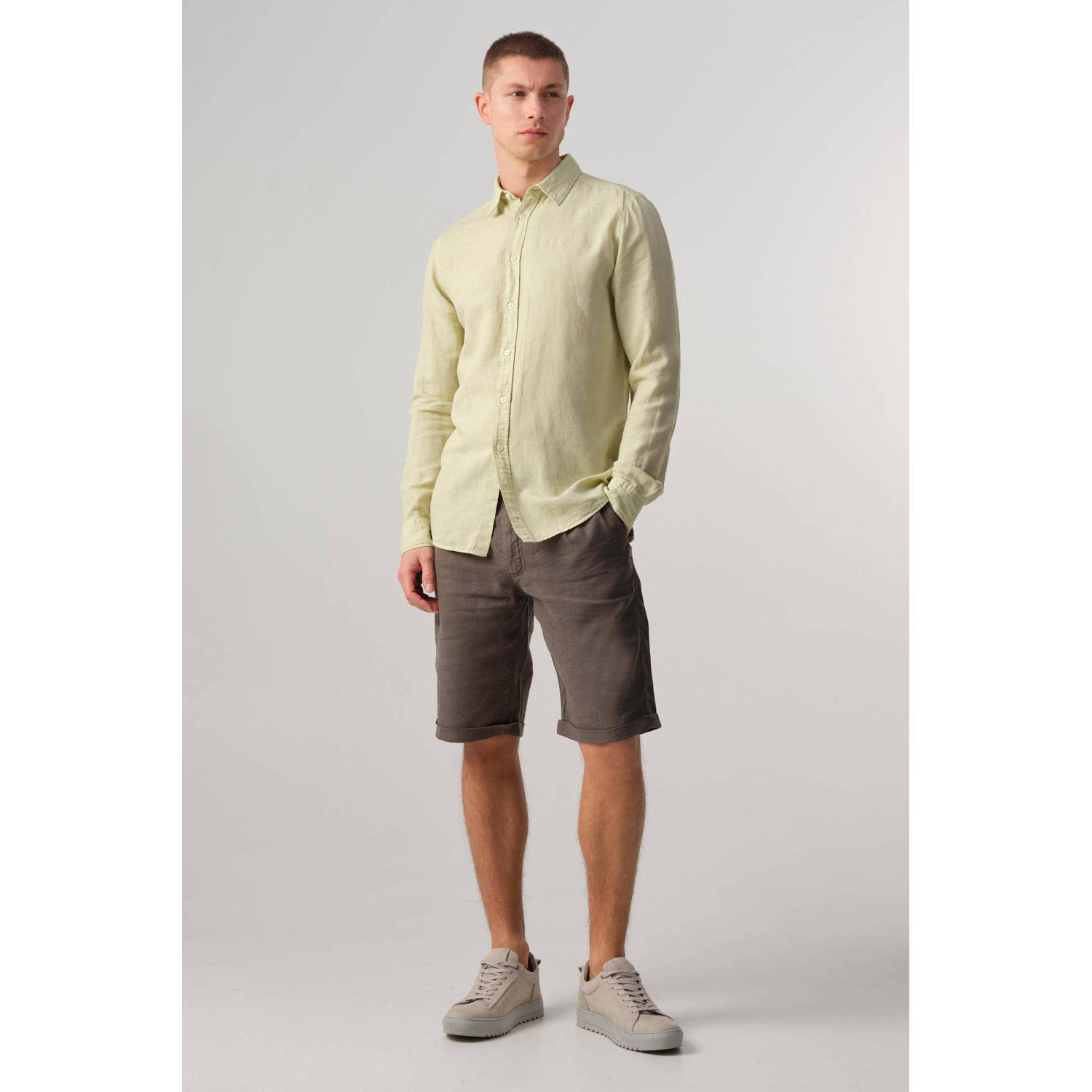 J.C. Rags regular fit overhemd Jayden Linen lint