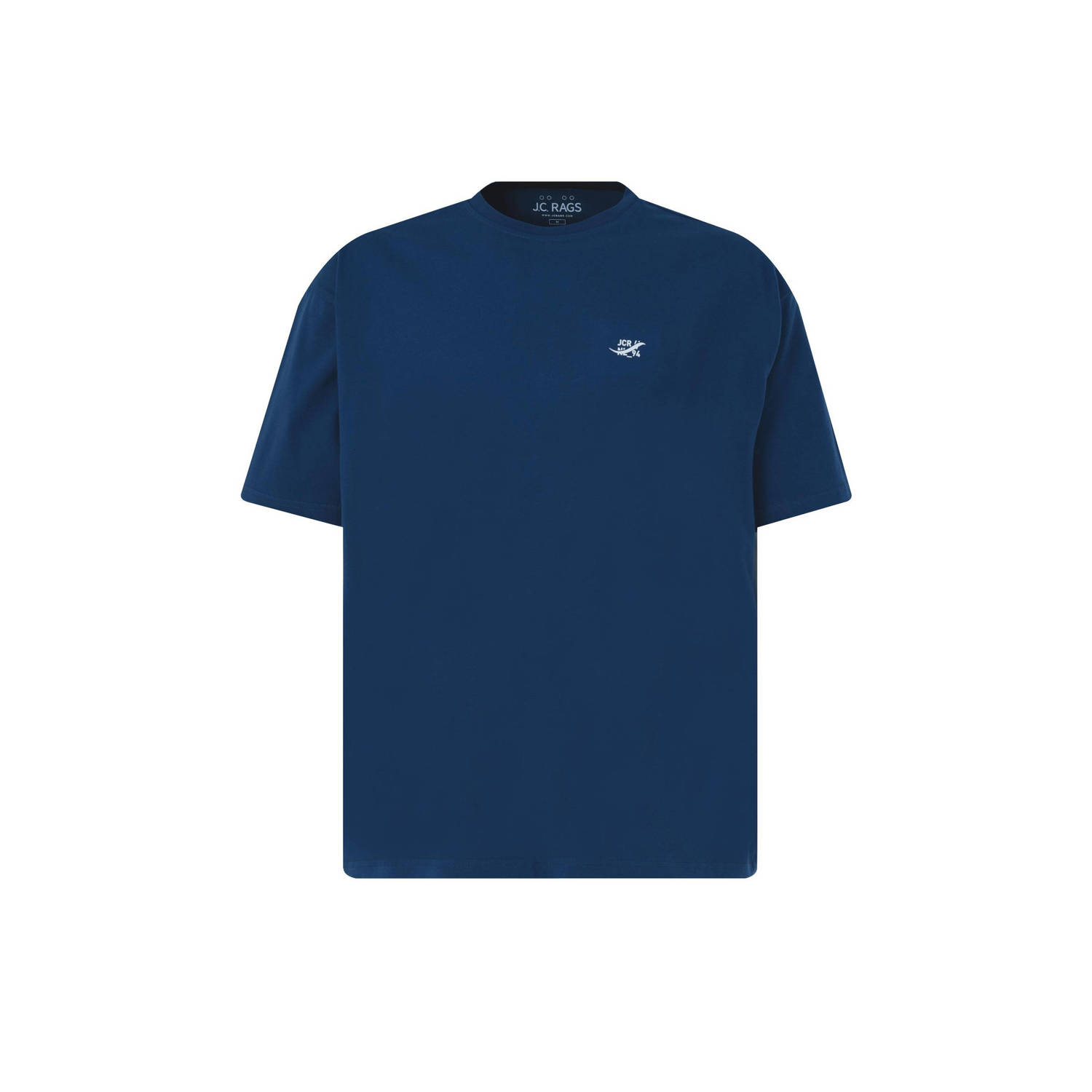 J.C. Rags T-shirt Thomas met backprint blue depths