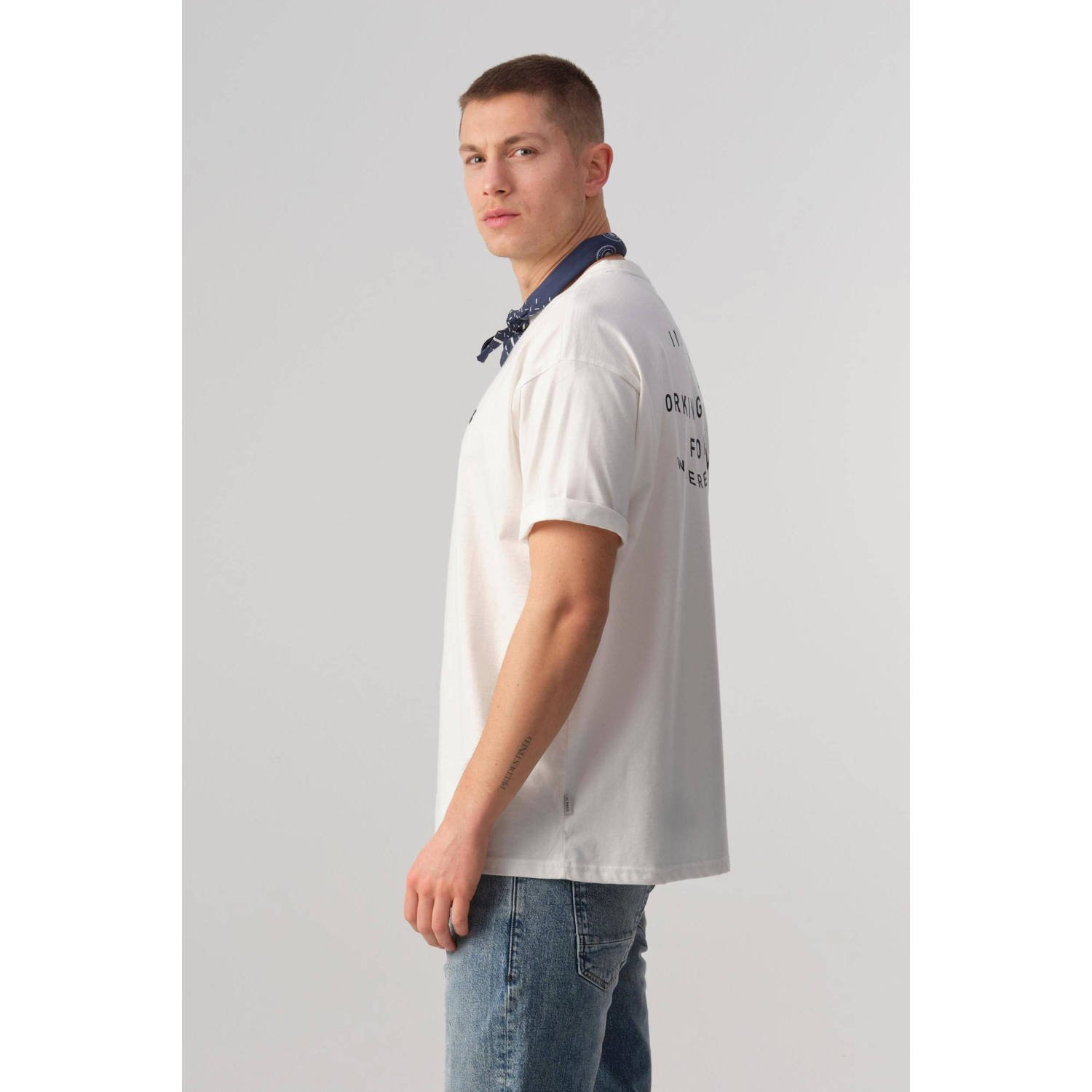 J.C. Rags T-shirt Tom met backprint coconut milk