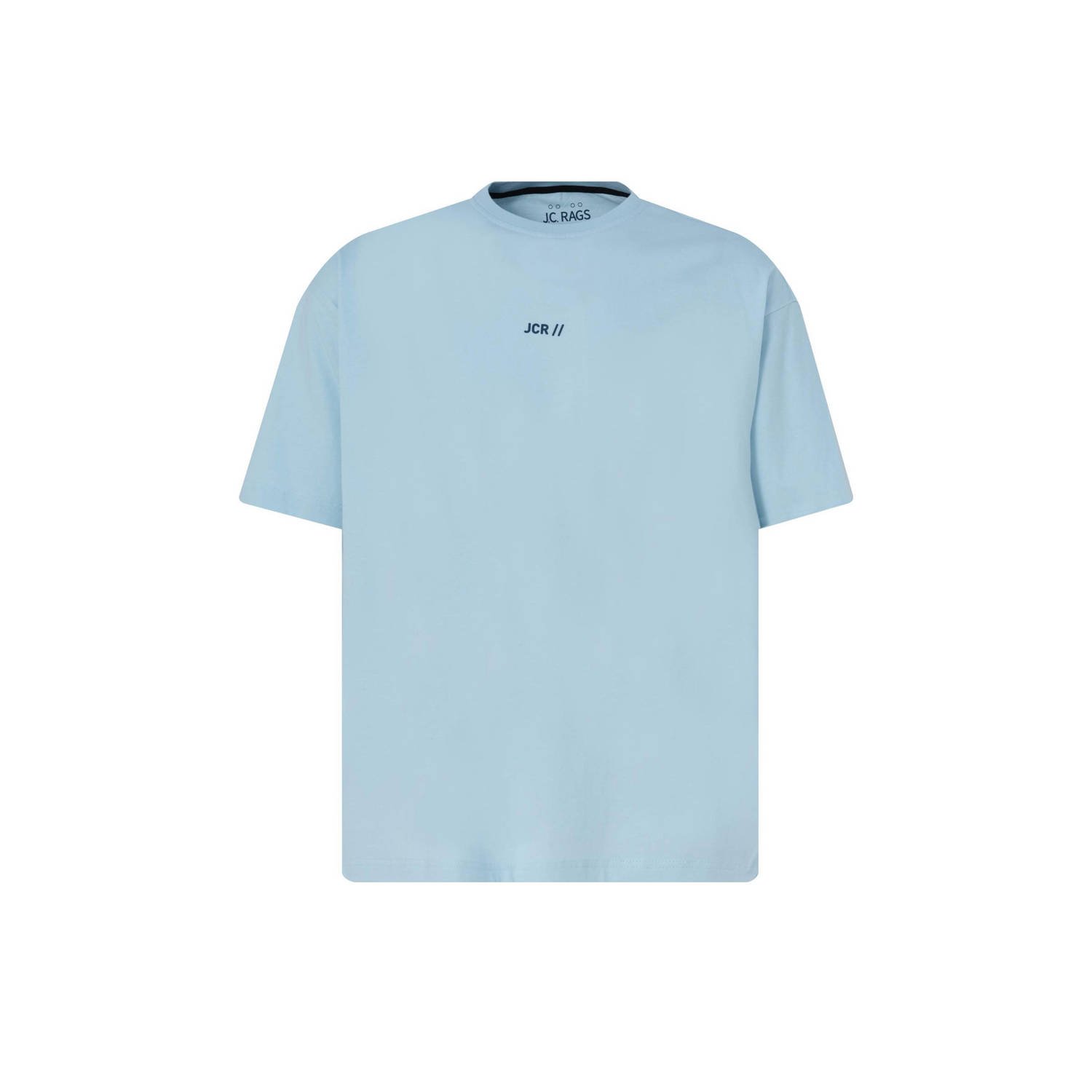 J.C. Rags T-shirt Tony met logo baby blue