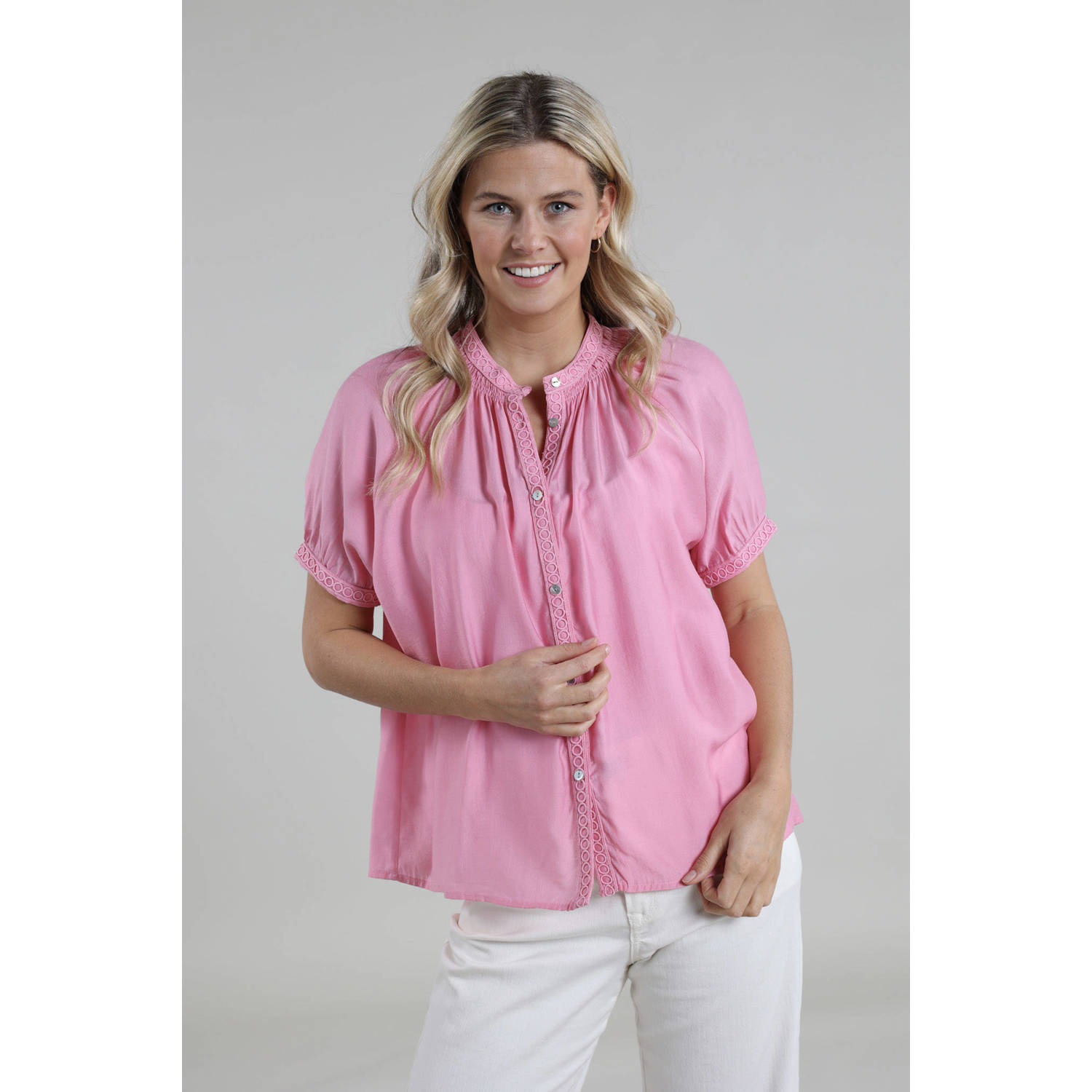 NUKUS blouse roze