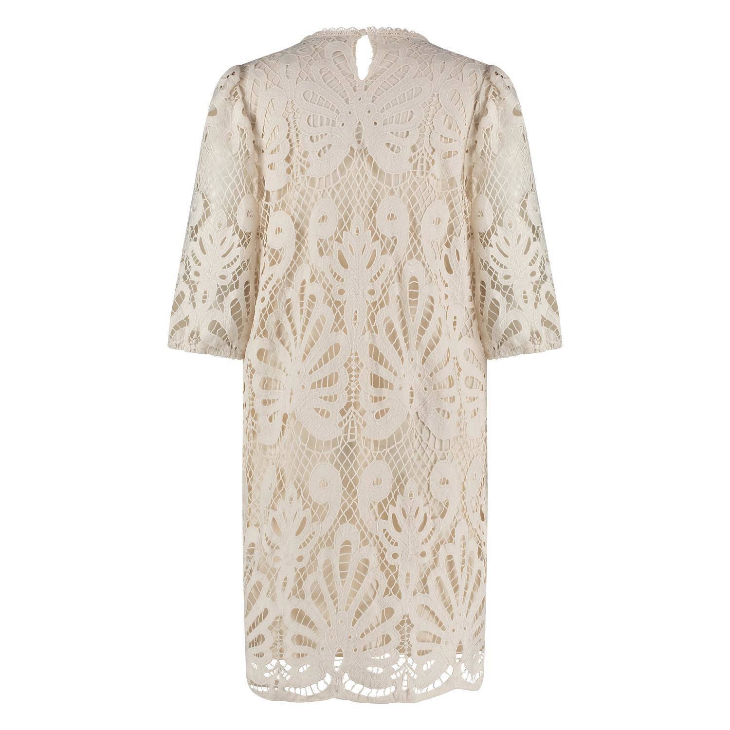 NUKUS jurk beige