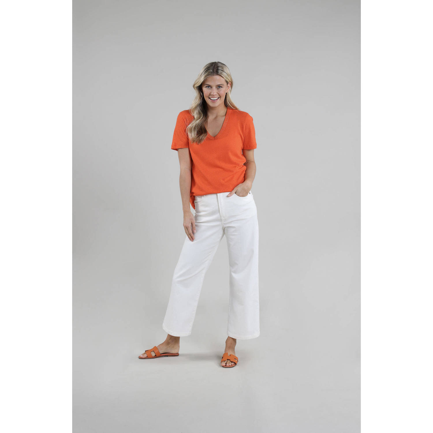 NUKUS T-shirt oranje