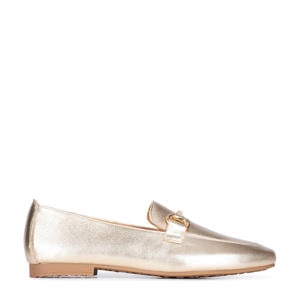 Odette leren loafers goud