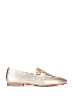 Odette leren loafers goud