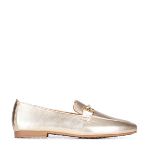 Odette leren loafers goud
