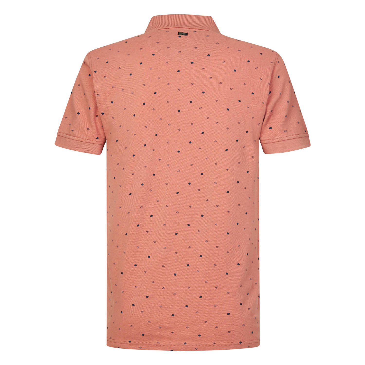 Petrol Industries polo met all over print red brick