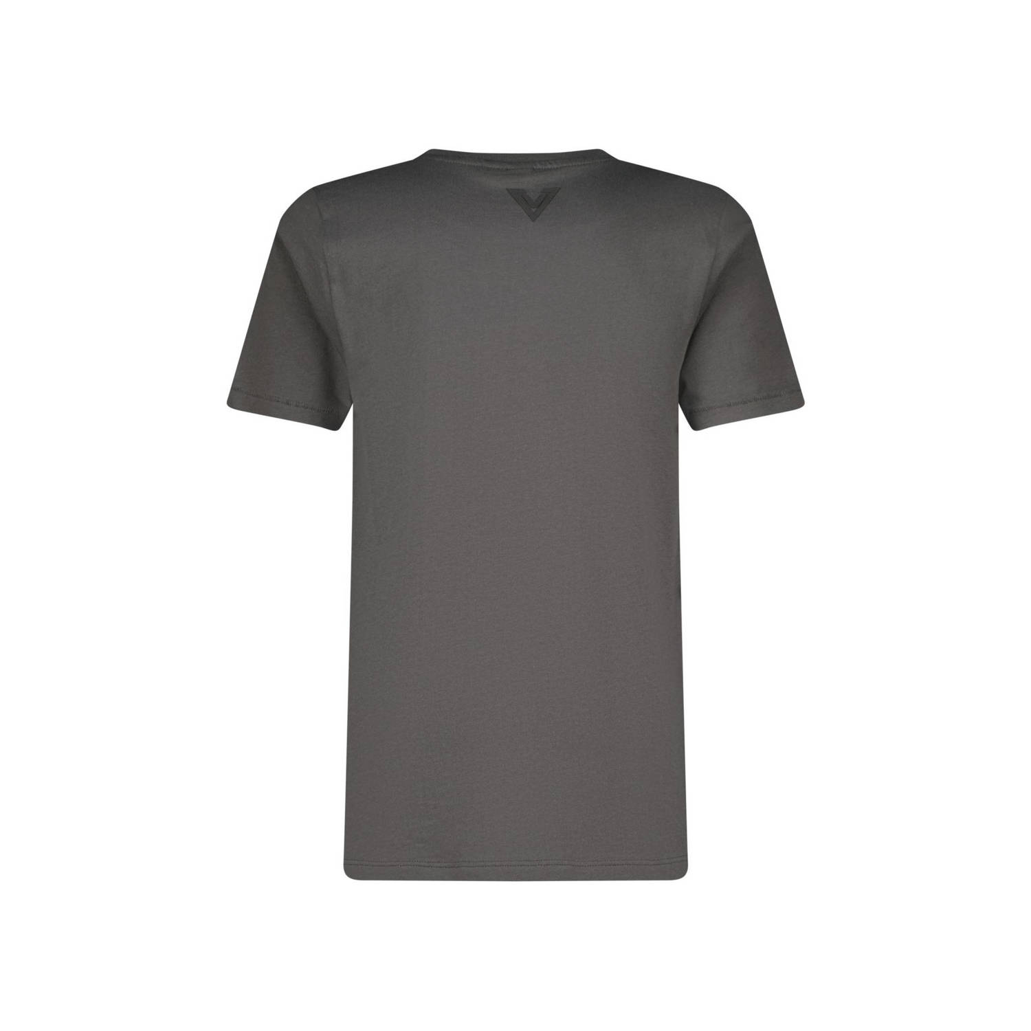 Vingino T-shirt Hifot met printopdruk grijs
