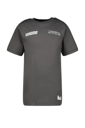 T-shirt Hezor met printopdruk grijs