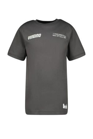 T-shirt Hezor met printopdruk grijs