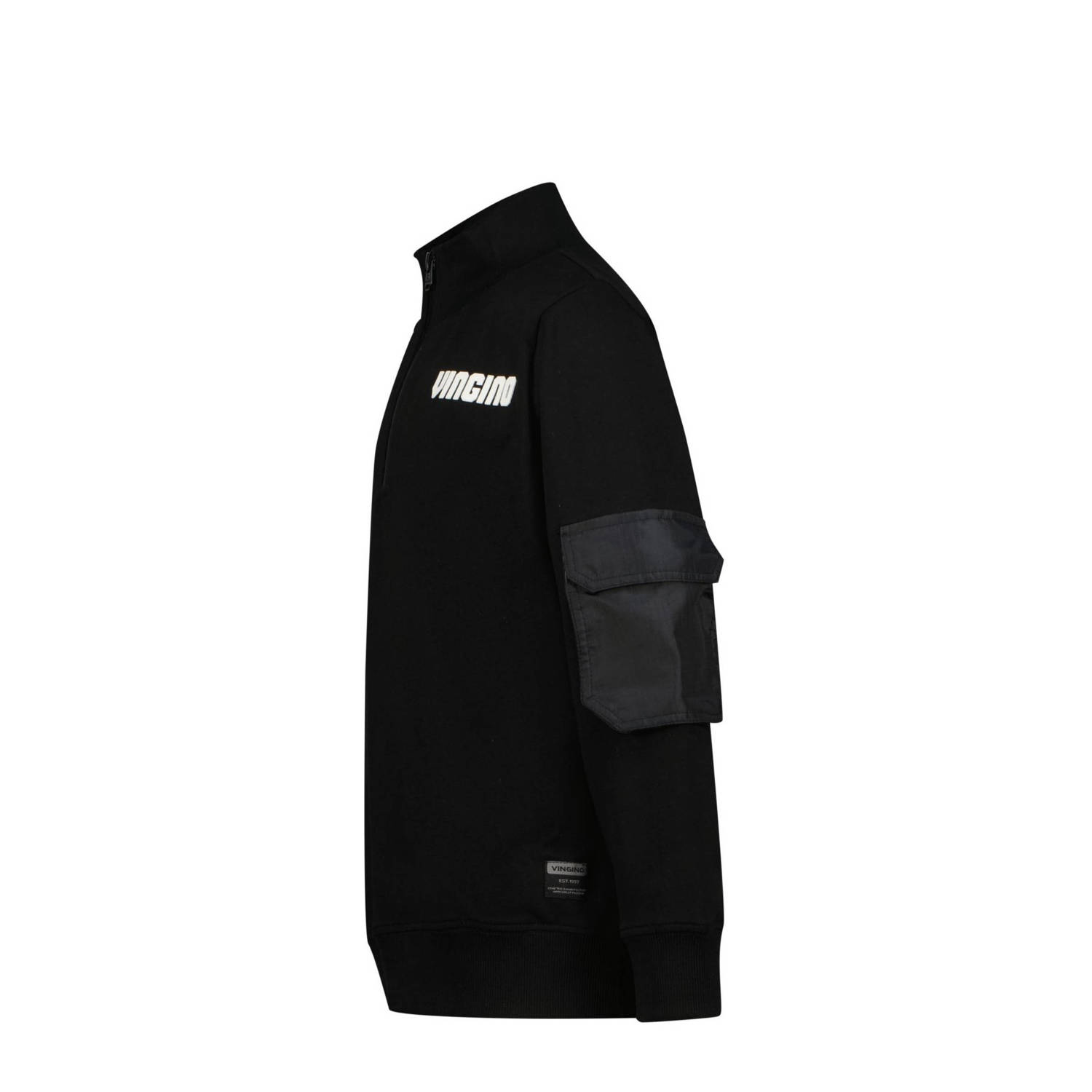 Vingino sweater Nesani met logo zwart