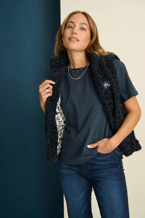 gilet donkerblauw