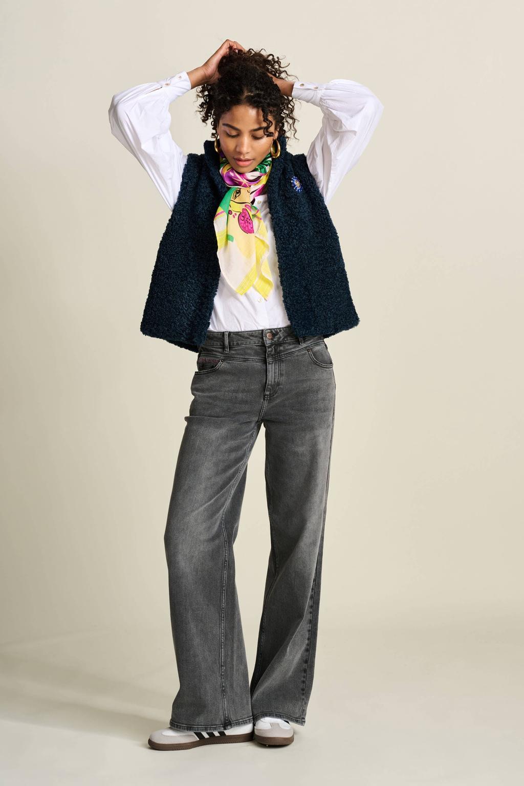 POM Amsterdam gilet donkerblauw