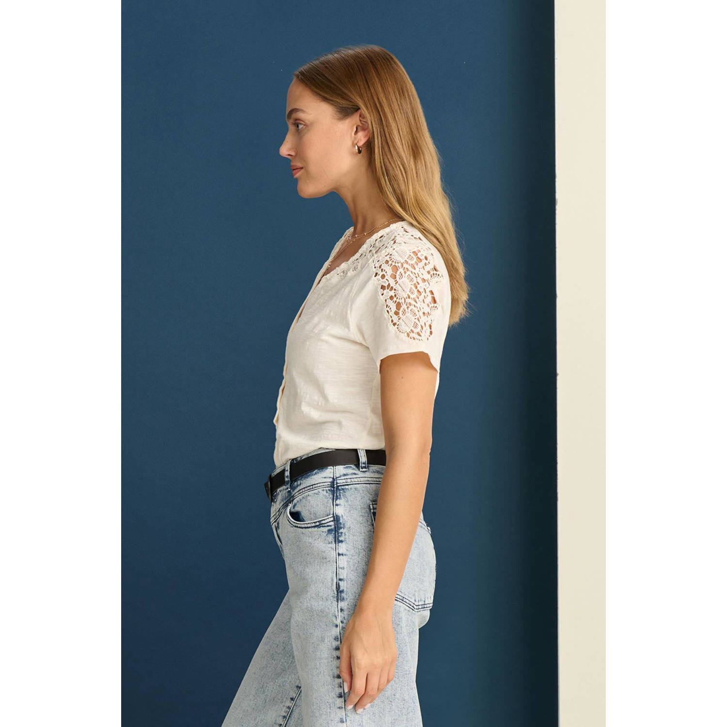 POM Amsterdam blousetop ecru