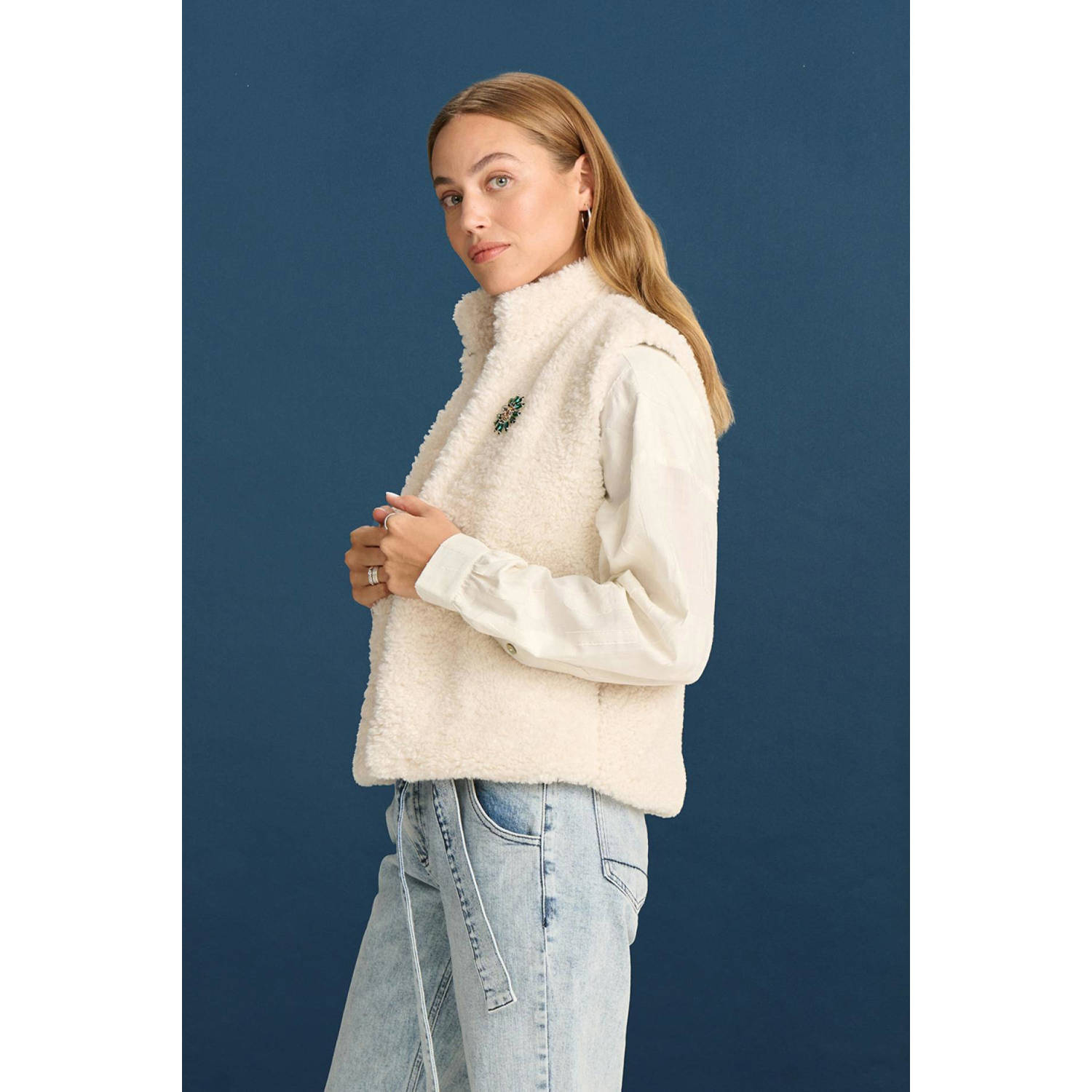 POM Amsterdam gilet ecru
