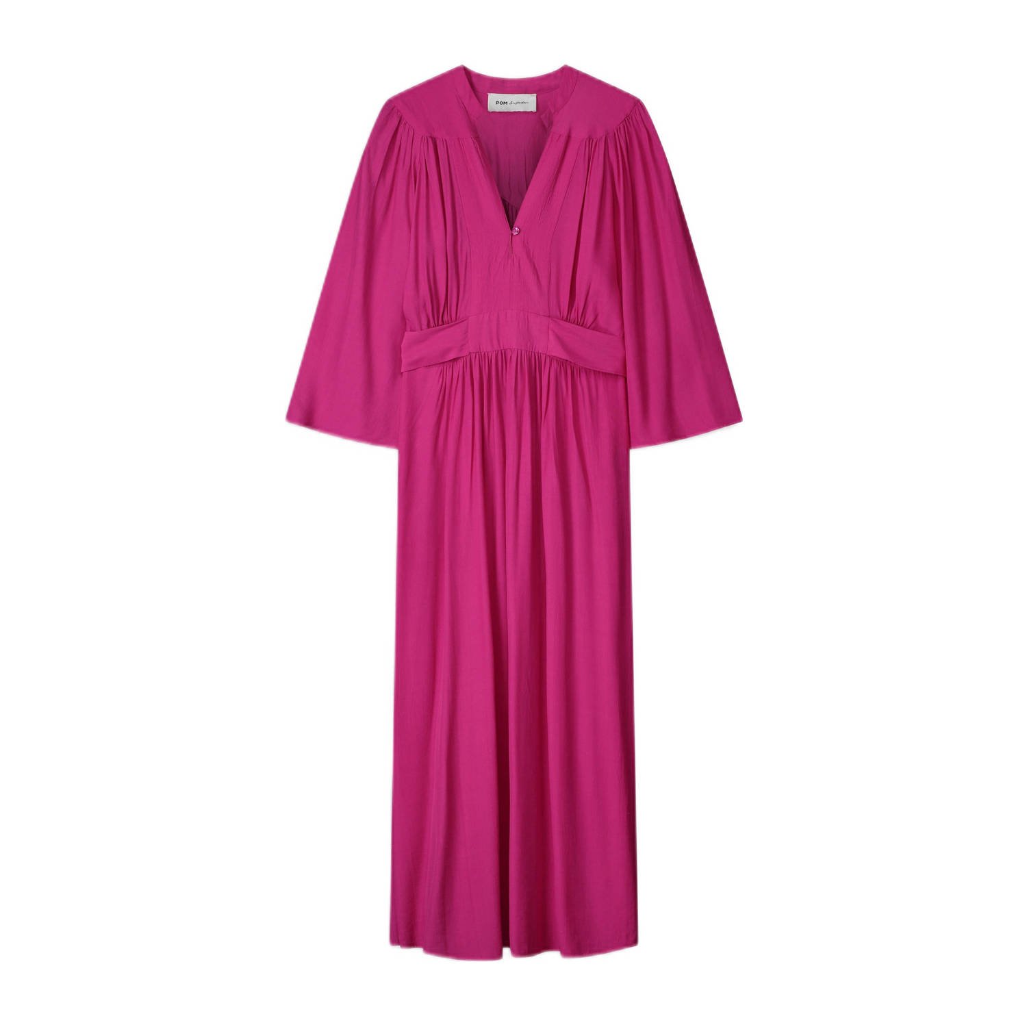 Pom Amsterdam Fuchsia Maxi Jurk voor Vrouwen Pink Dames