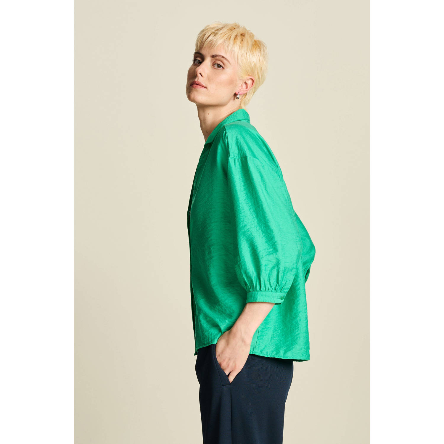 POM Amsterdam blouse groen