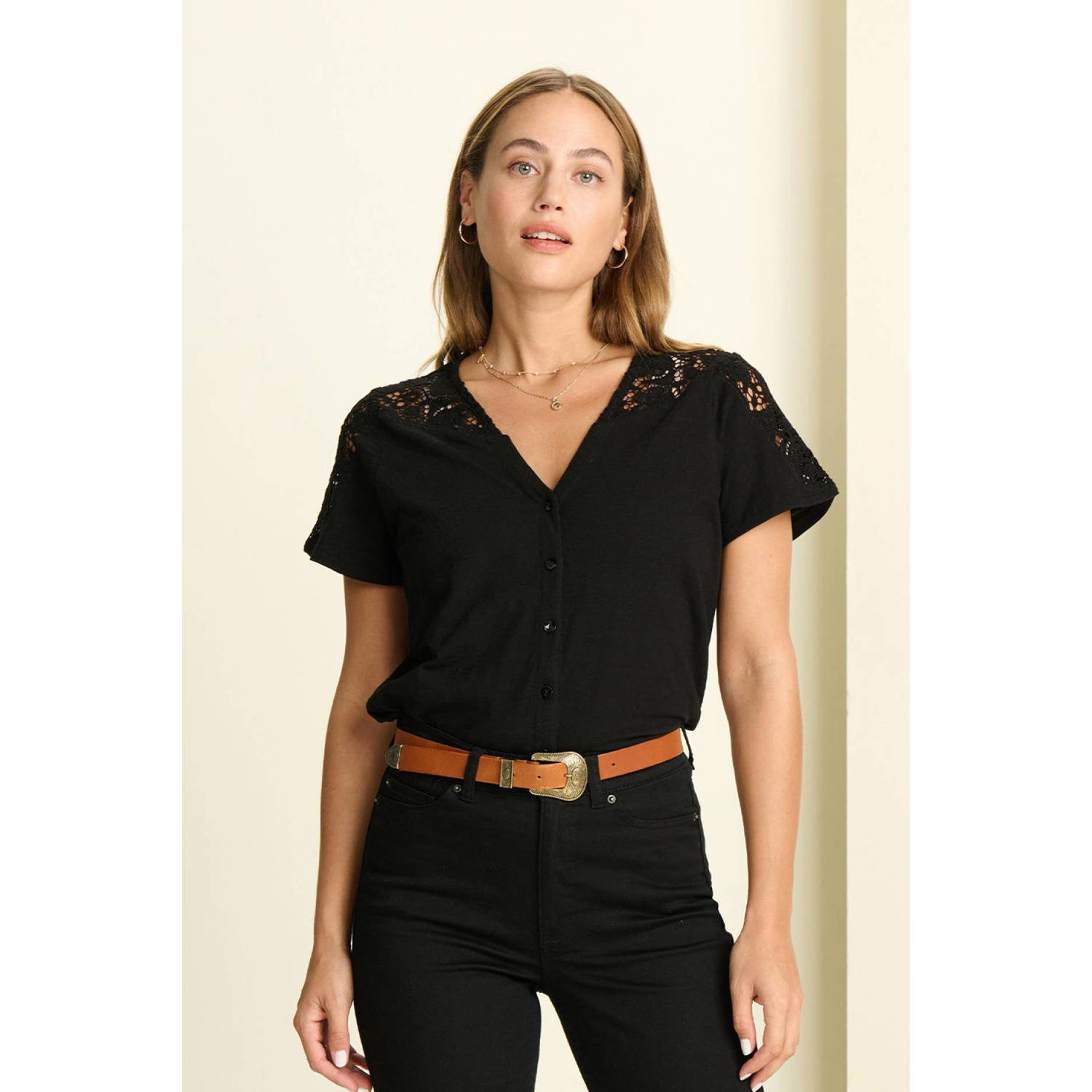 POM Amsterdam blousetop zwart