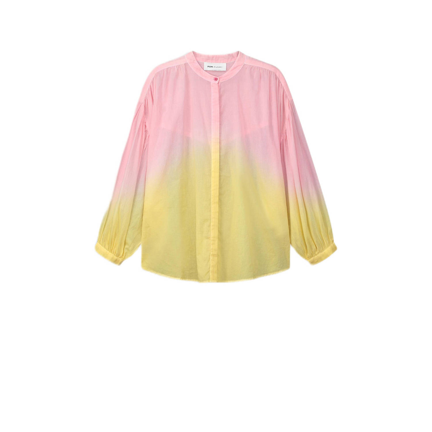 POM Amsterdam dip-dye blouse roze geel