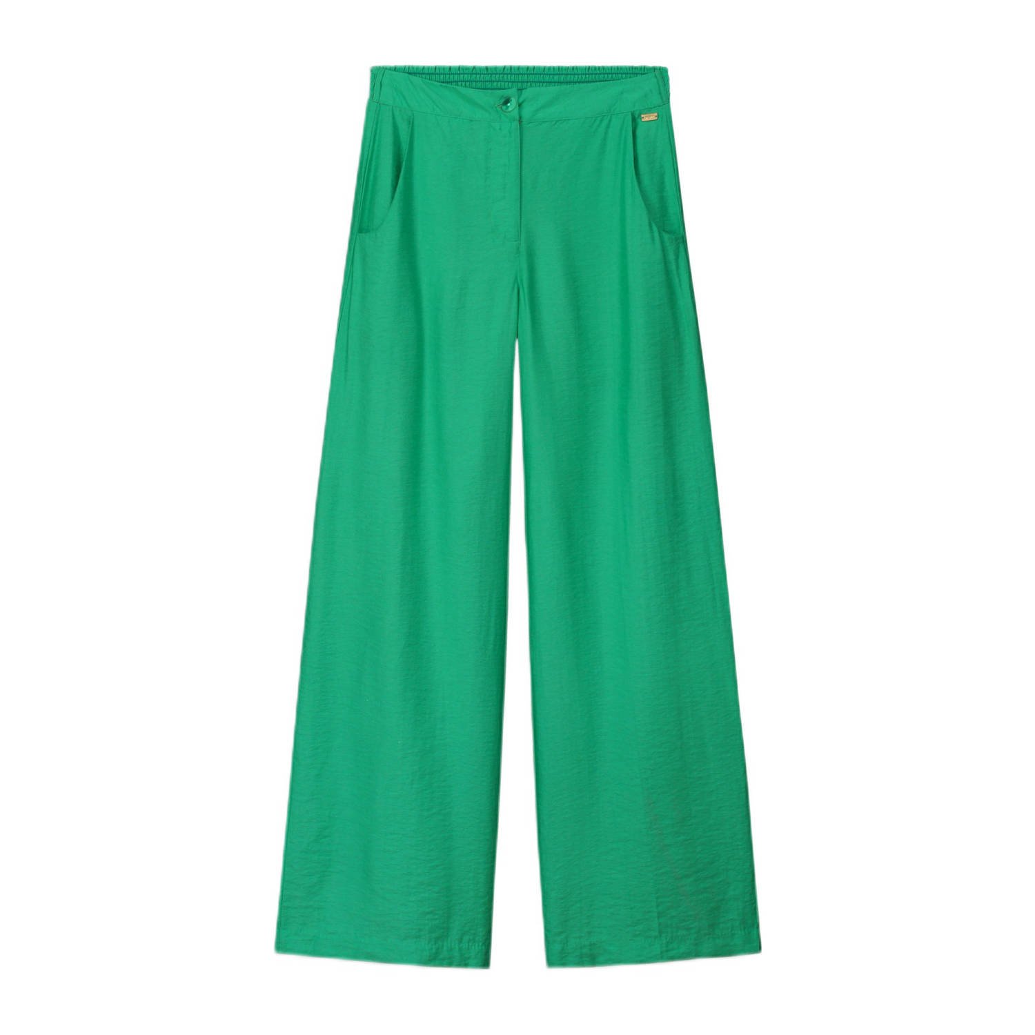 POM Amsterdam wide leg broek groen