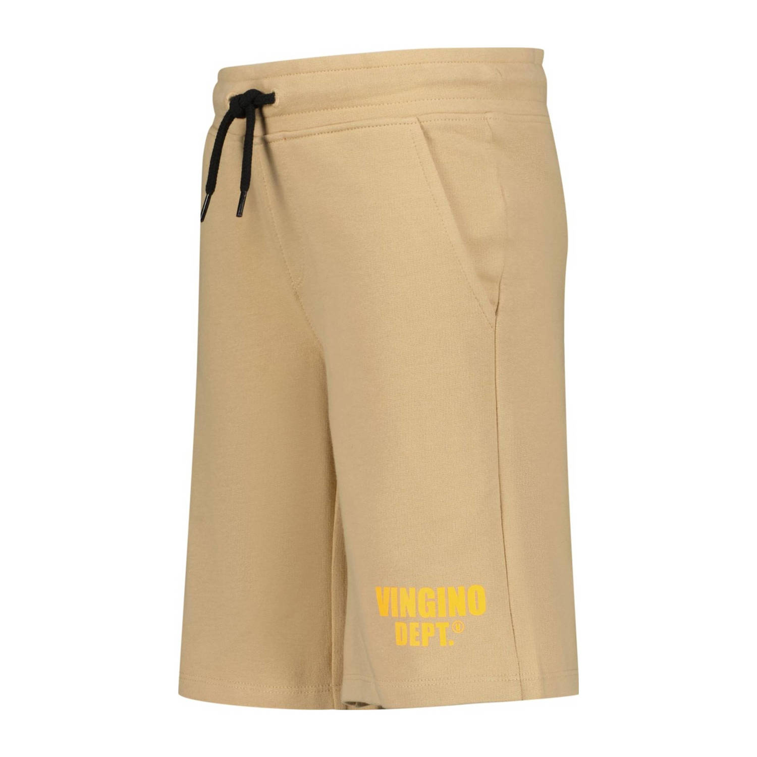 Vingino sweatshort Ramto met logo zand