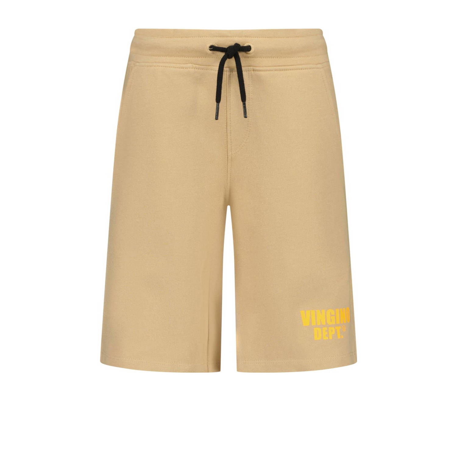 Vingino sweatshort Ramto met logo zand