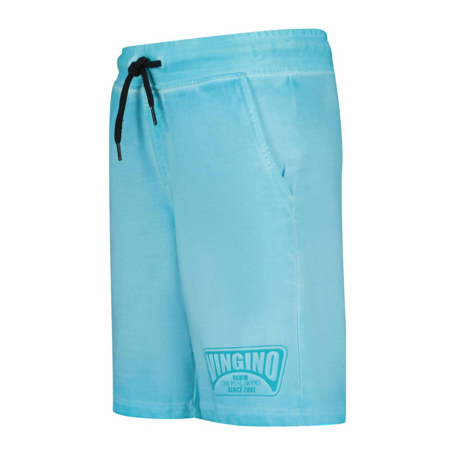 Vingino sweatshort Rames met logo aquablauw