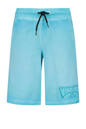 sweatshort Rames met logo aquablauw
