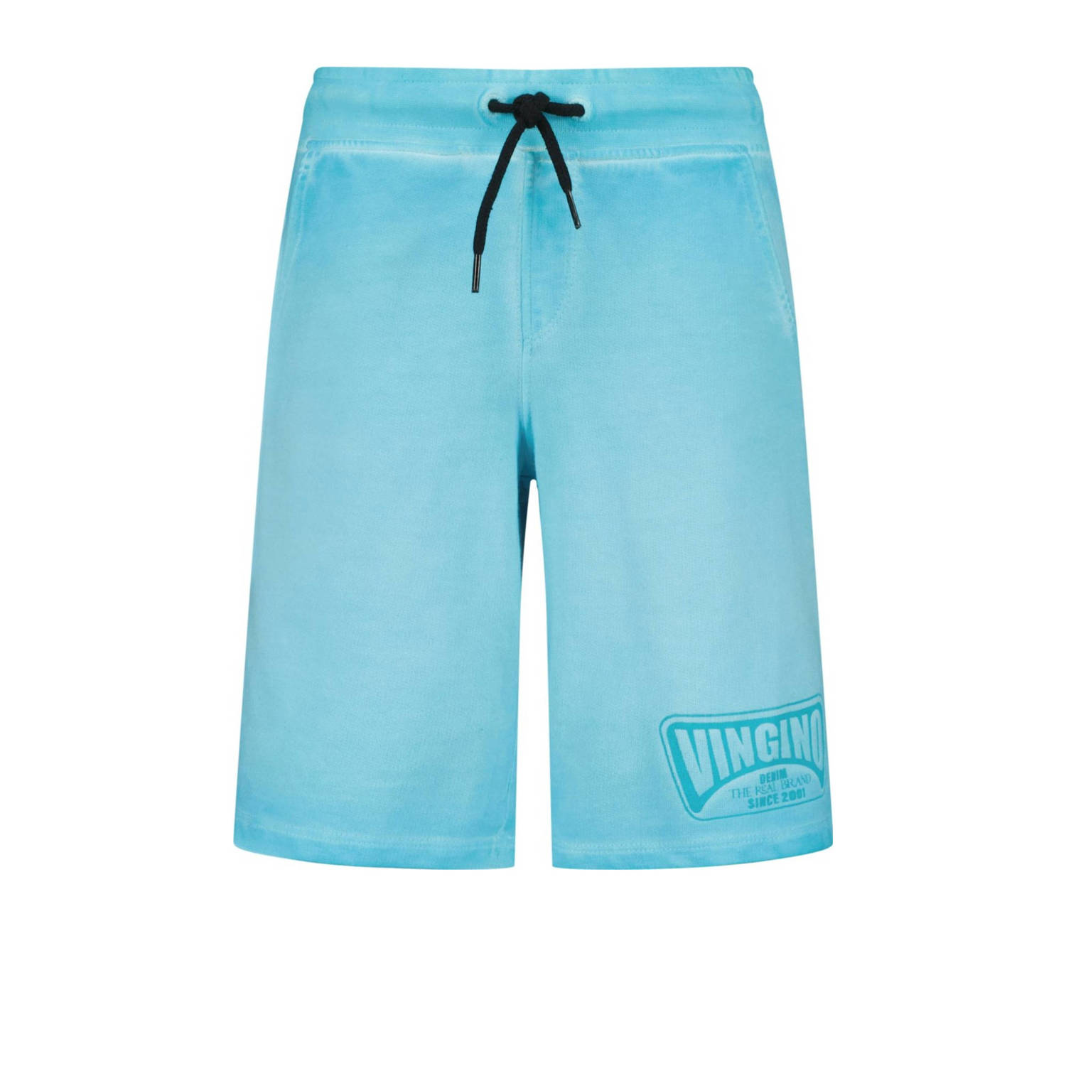 Vingino sweatshort Rames met logo aquablauw