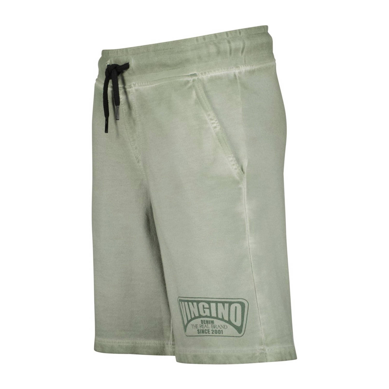 Vingino sweatshort Rames met logo olijfgroen
